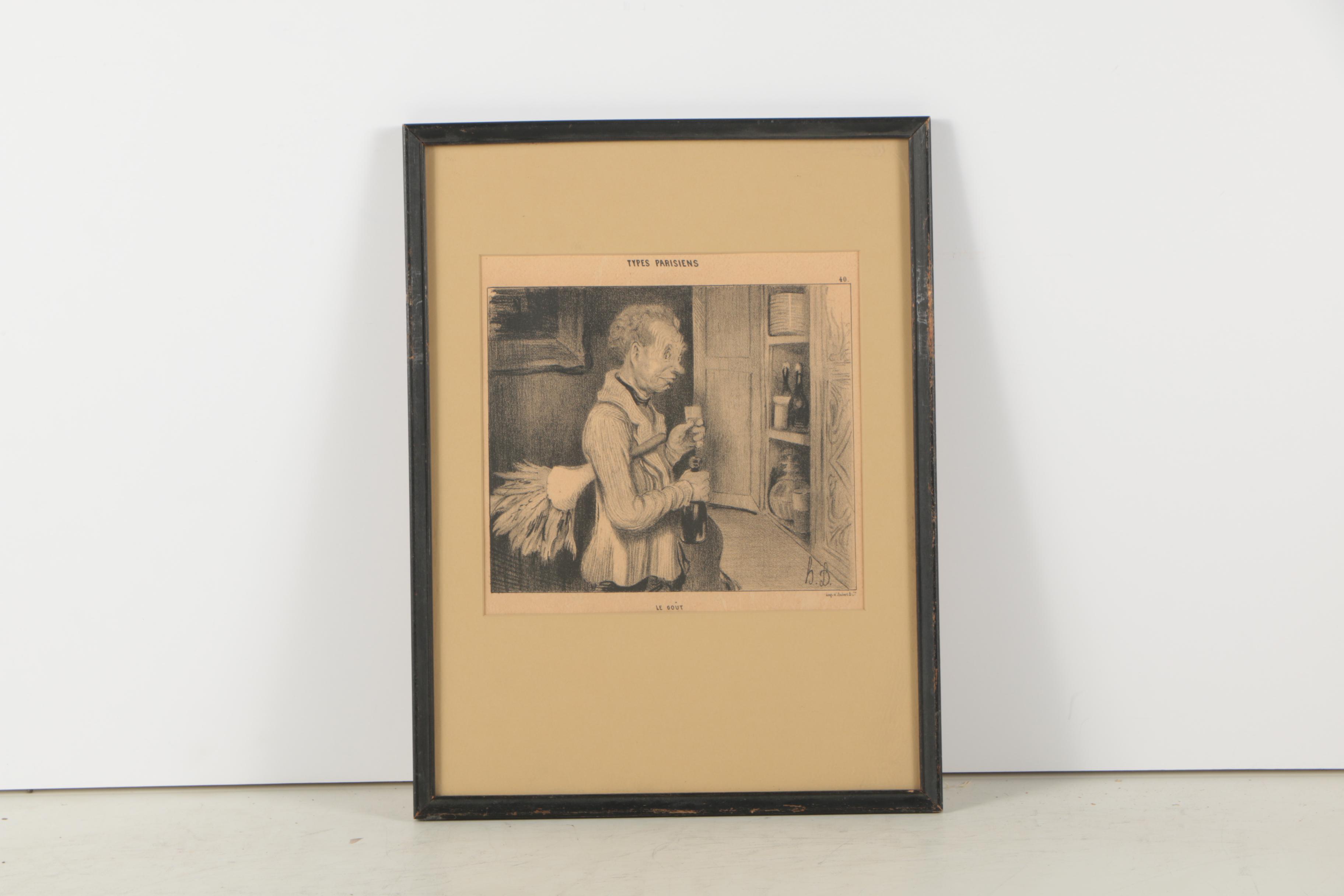 Lithographs After Honoré Daumier from "Types Parisiens"