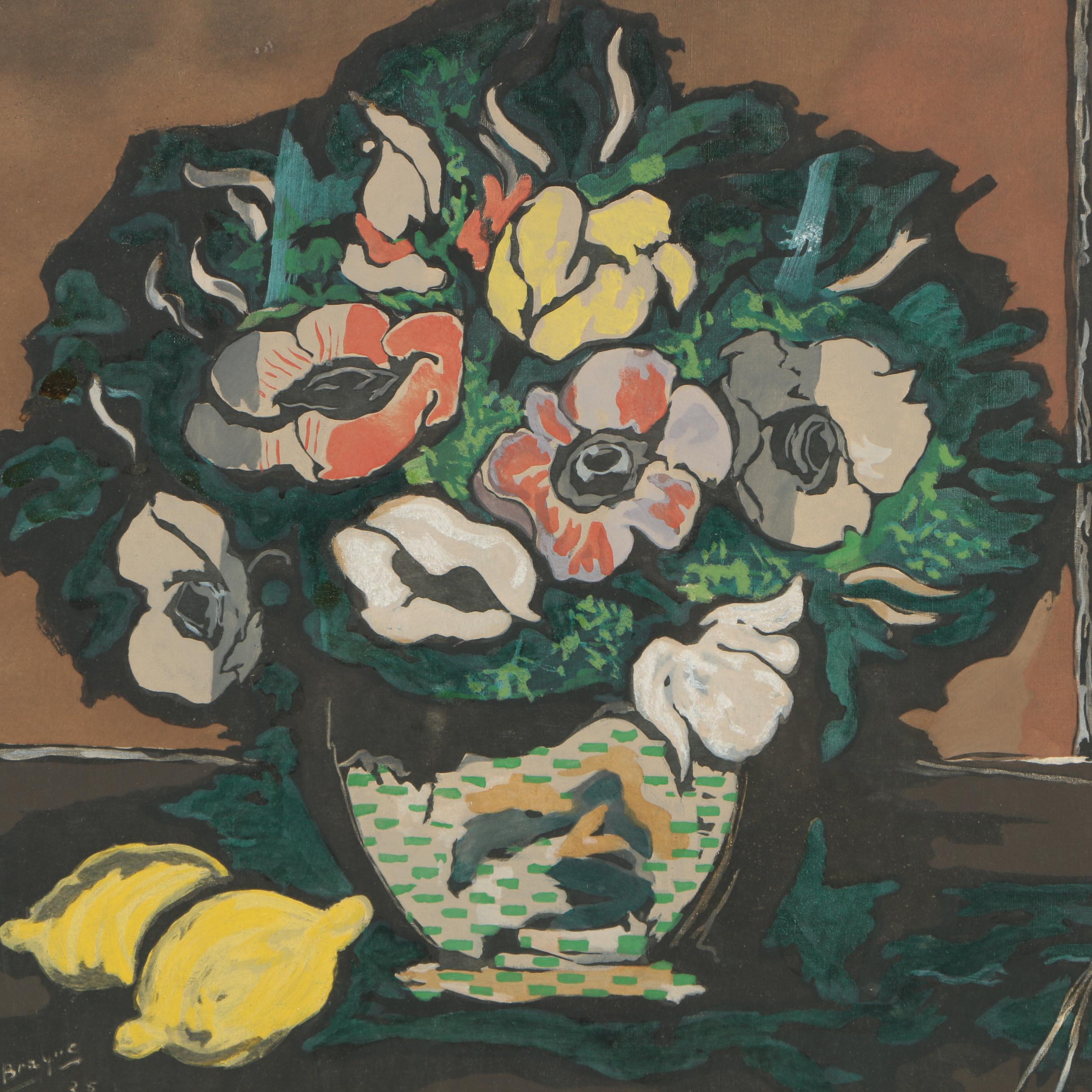 Serigraph After George Braque's "Anemones et deux citrons"