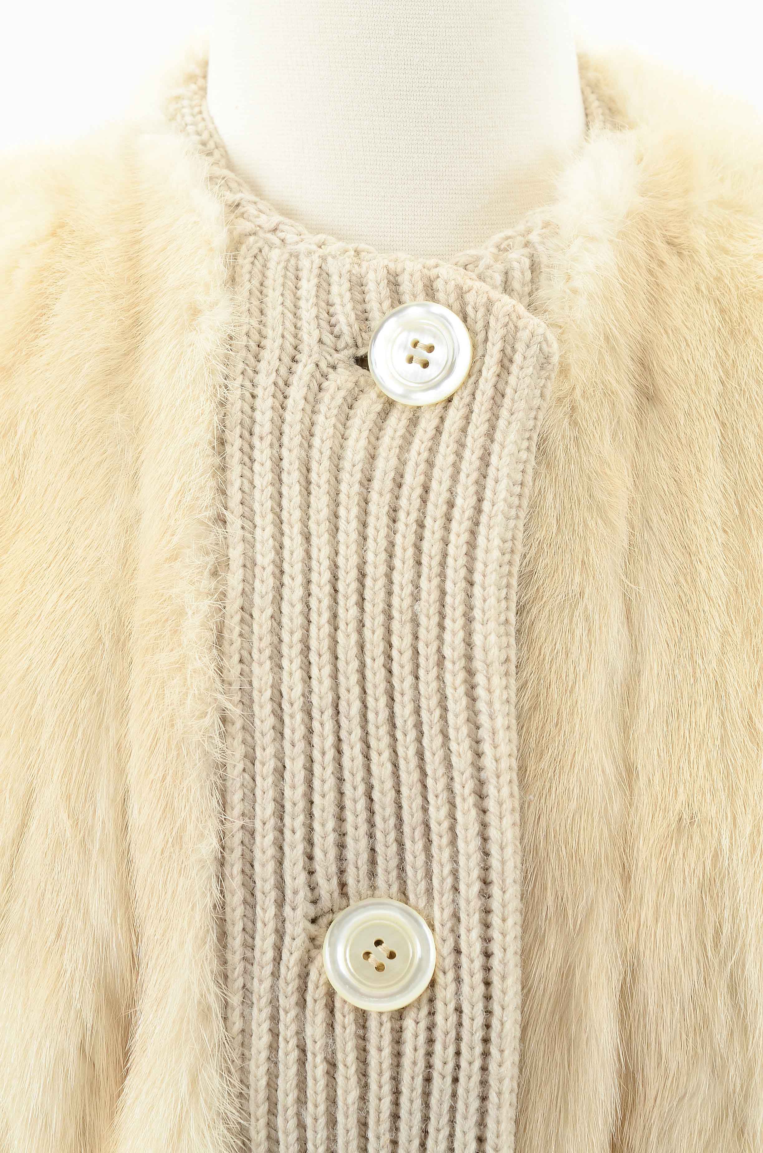 Vintage Brown and Blonde Mink Fur Vests