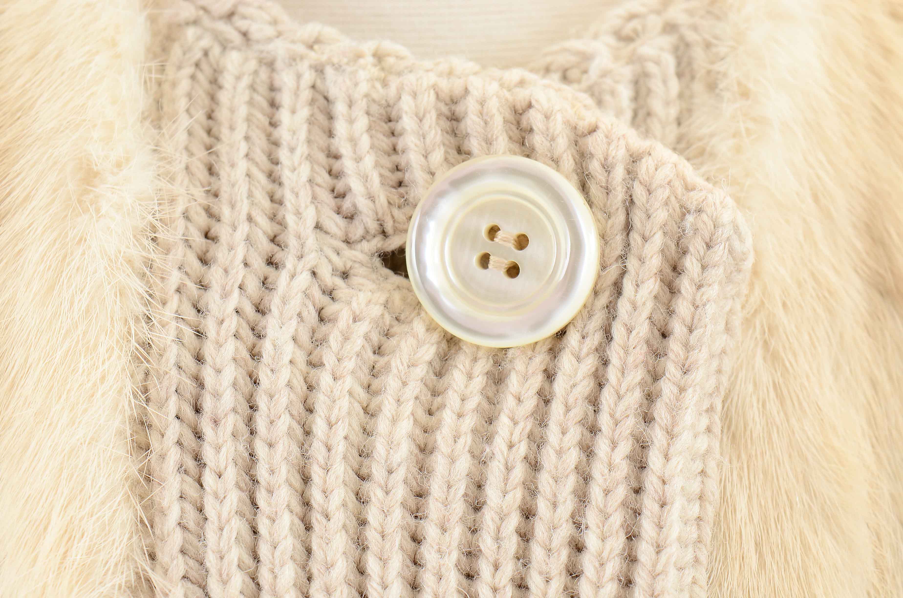 Vintage Brown and Blonde Mink Fur Vests