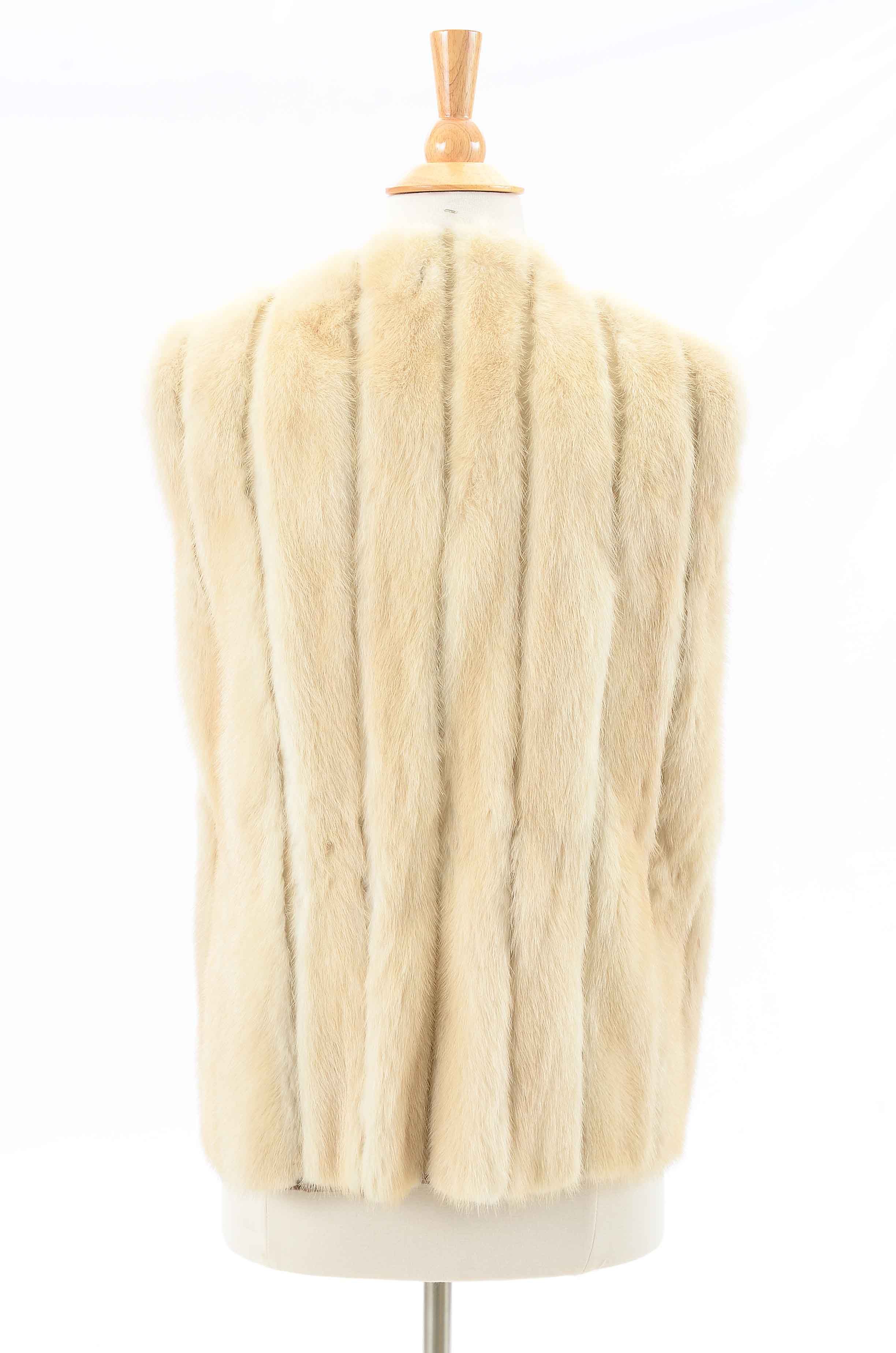 Vintage Brown and Blonde Mink Fur Vests