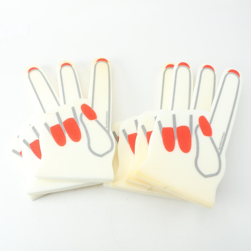 Born Wild Clothing Co. Foam Fingers With Red Fingernails