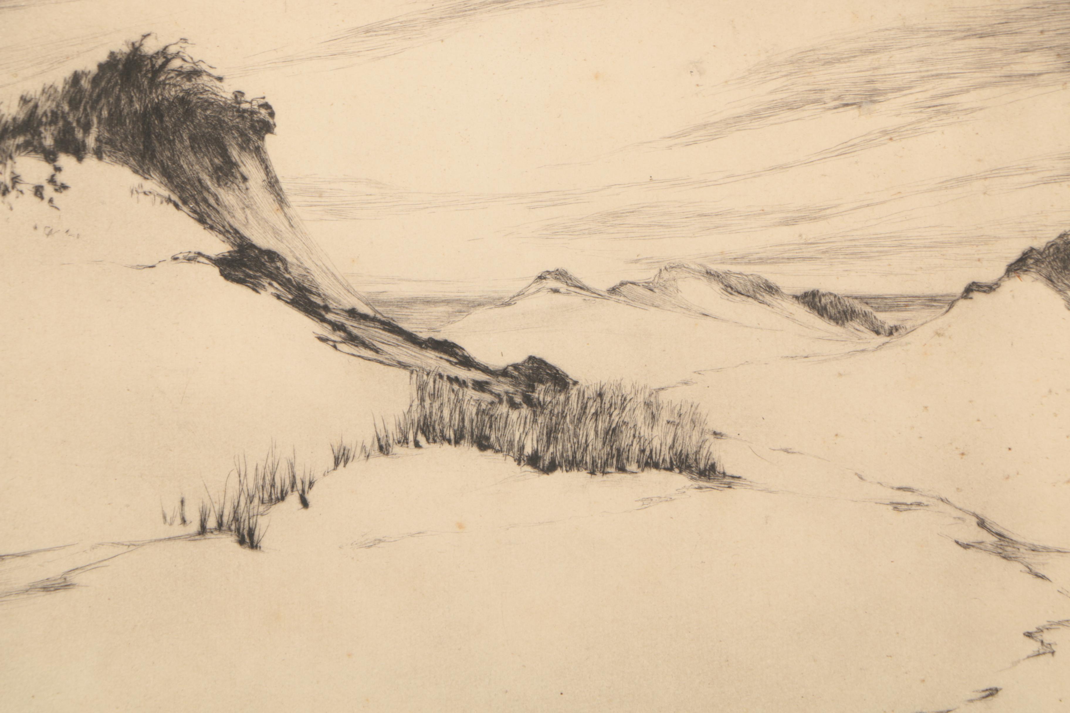 E.B. Warren Etching "A Path to the Sea"