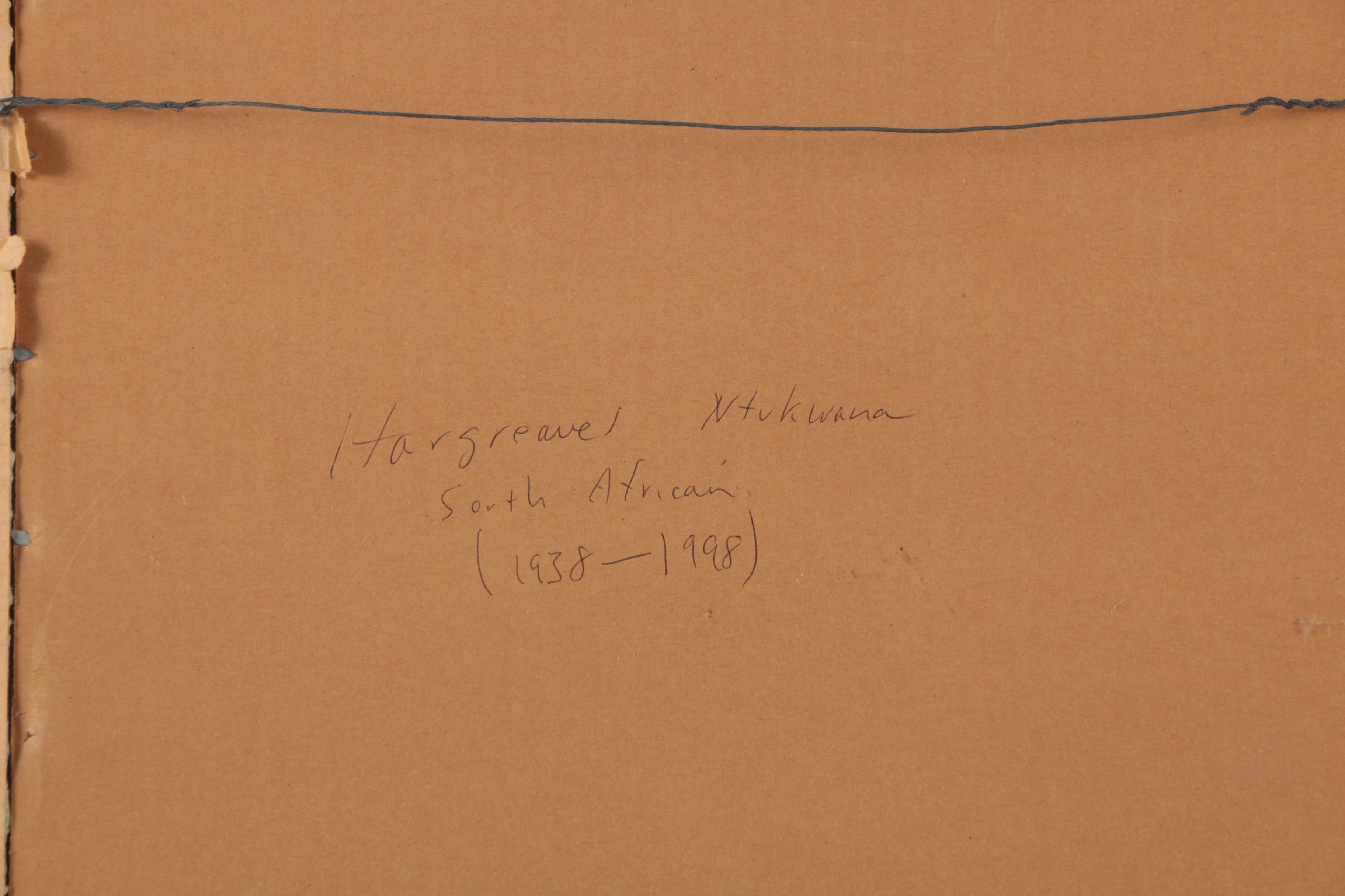 Hargreaves Ntukwana Ink and Watercolor Painting