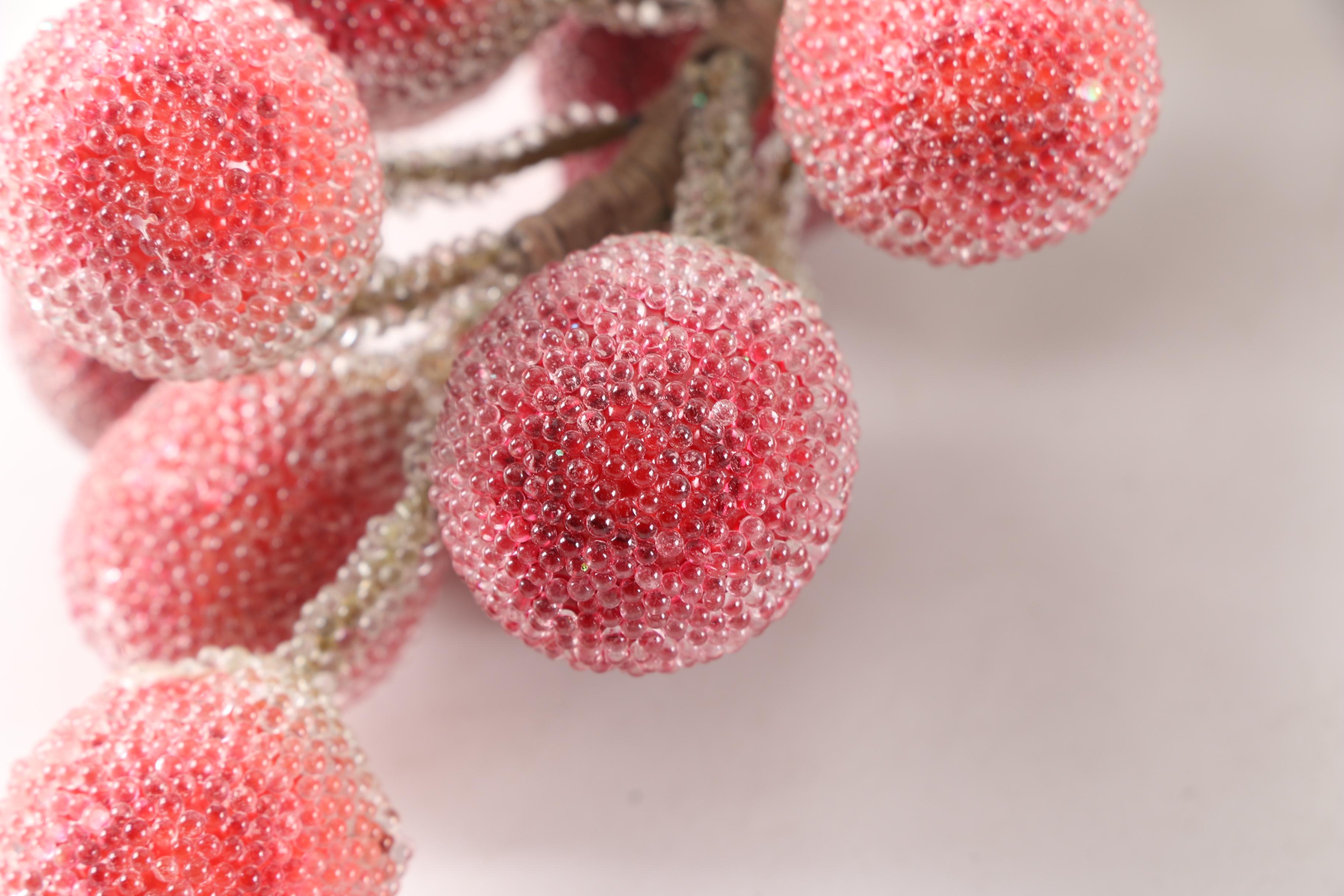 Faux Sugar Bead Grape Clusters