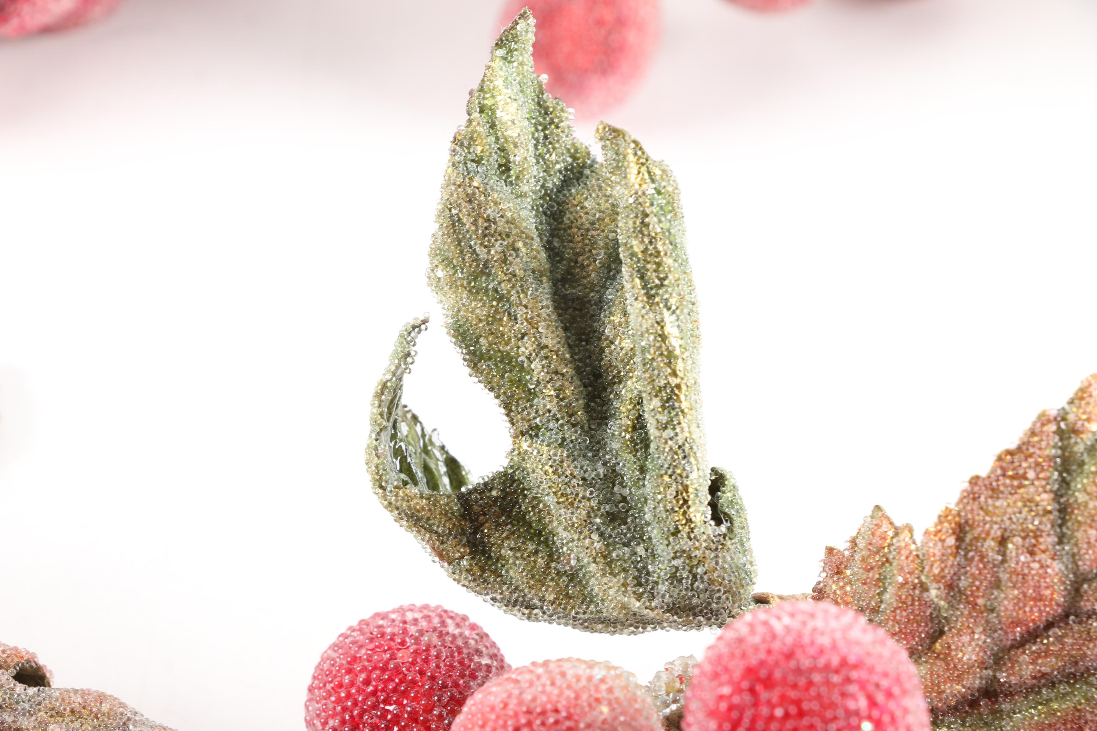 Faux Sugar Bead Grape Clusters