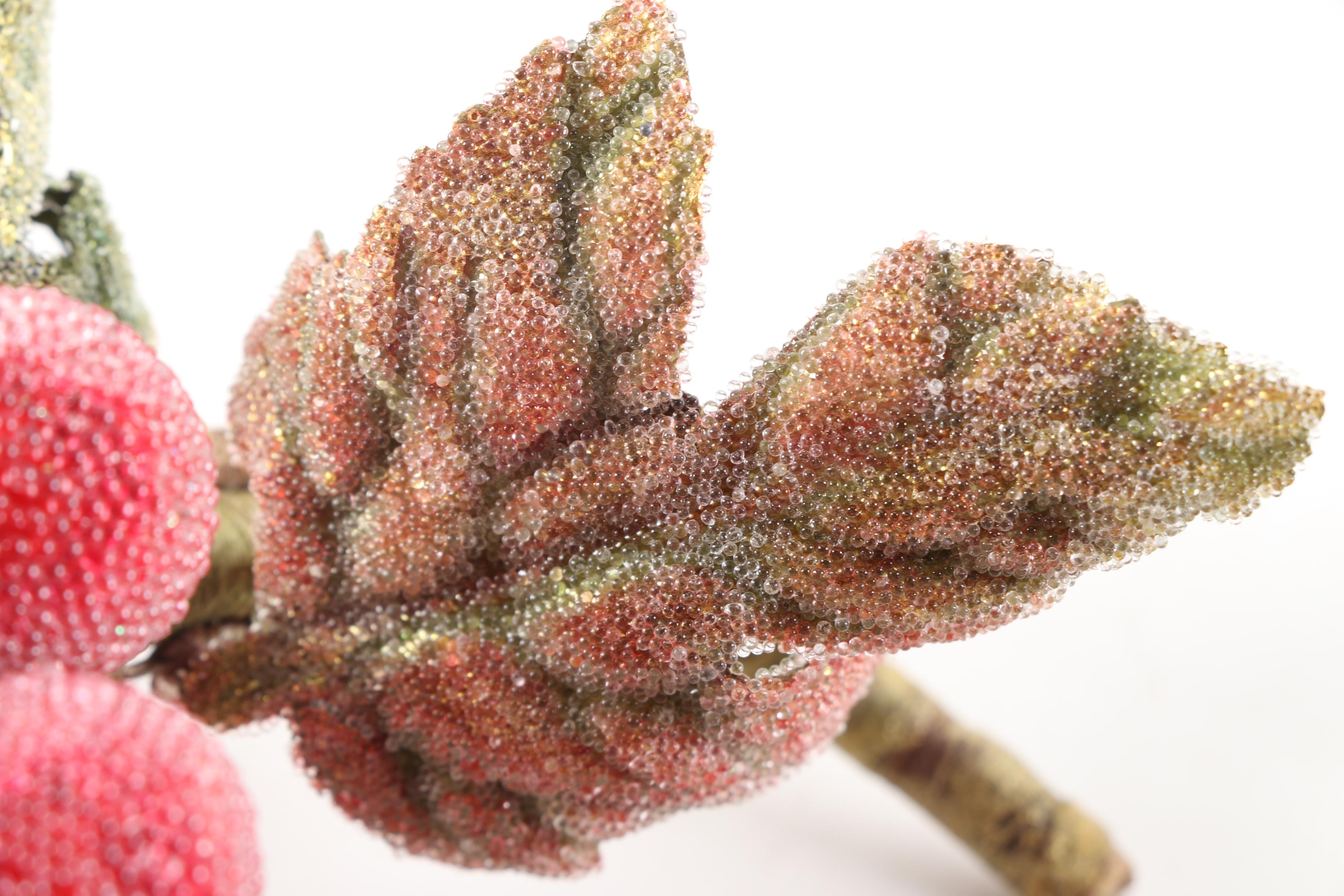 Faux Sugar Bead Grape Clusters