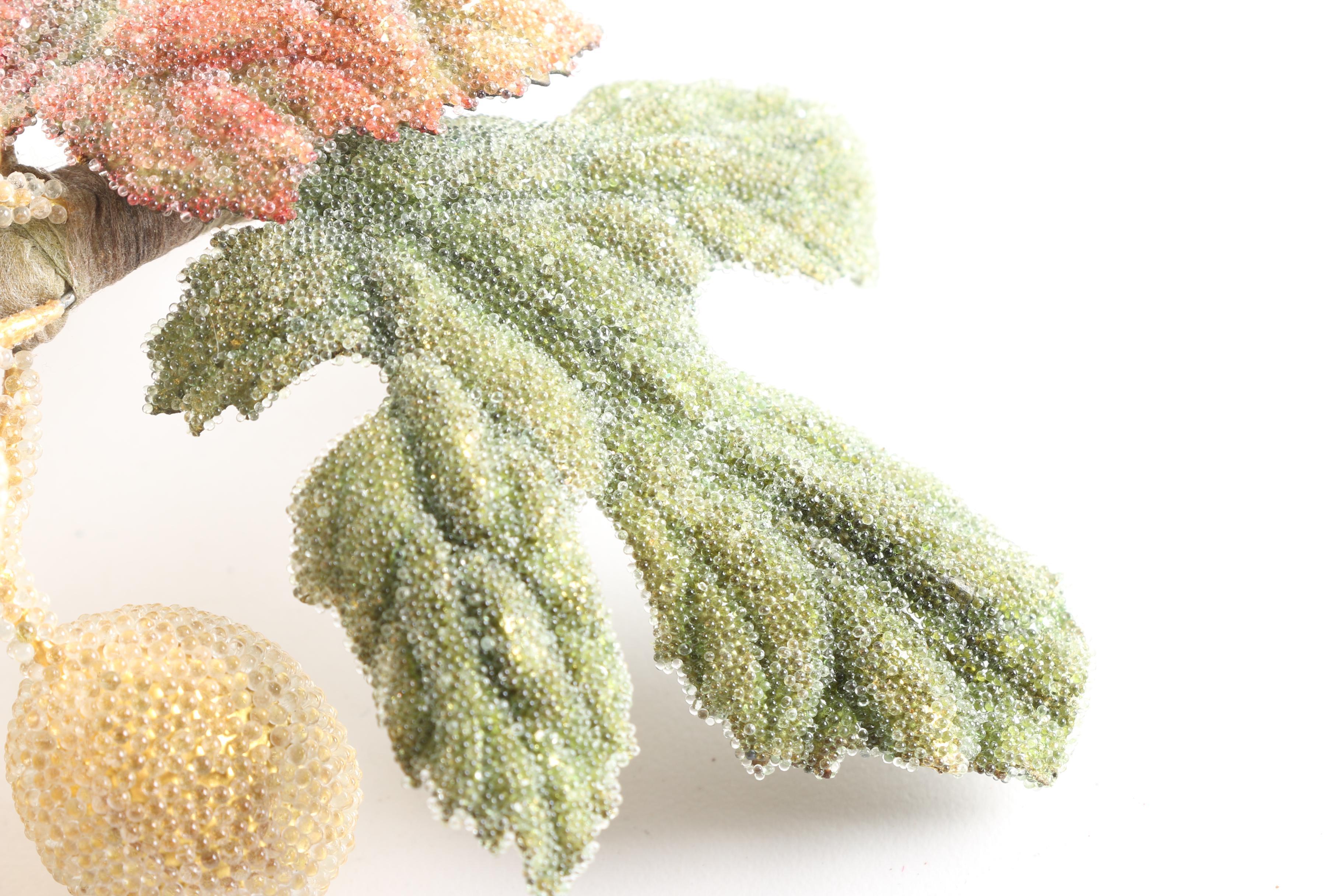 Faux Sugar Bead Grape Clusters