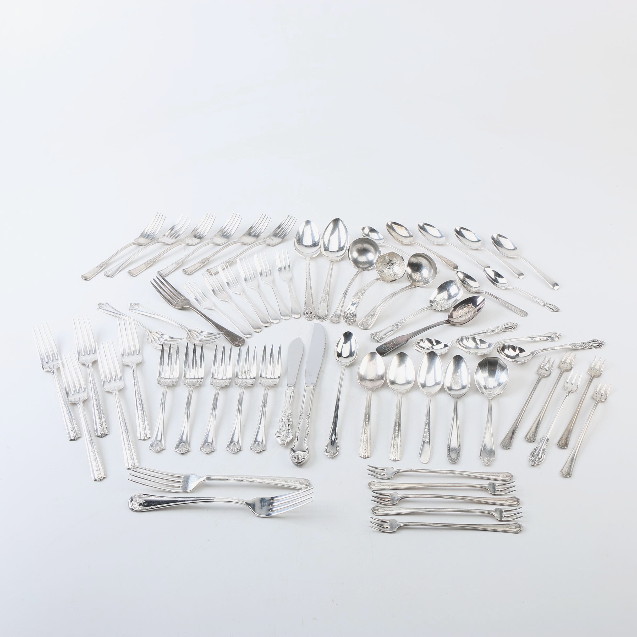 Holmes & Edwards "Lovely Lady" Silver Plate Flatware and More