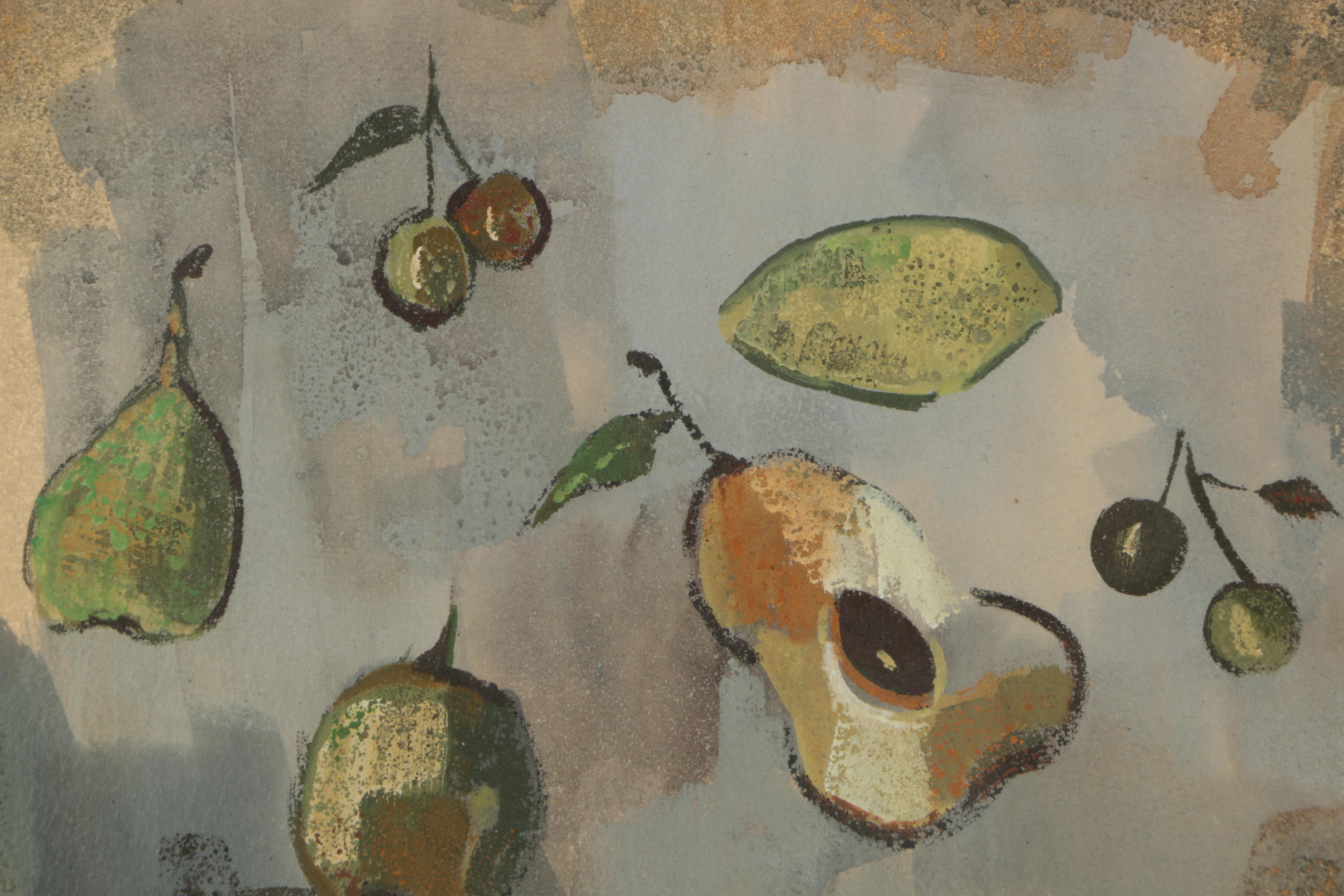 Gouache Painting of Fruit