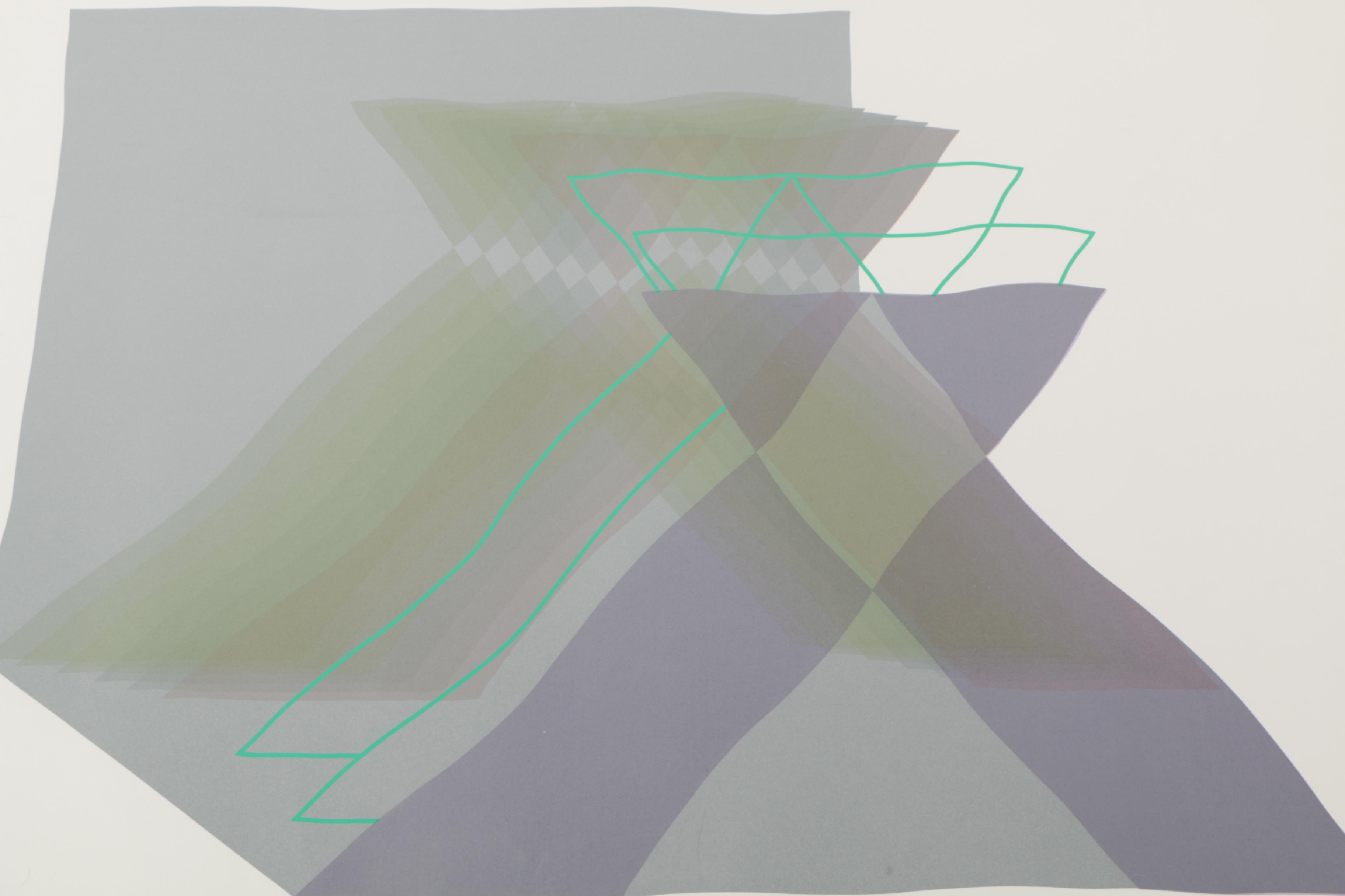 Benjamin Serigraph "Xaxis"