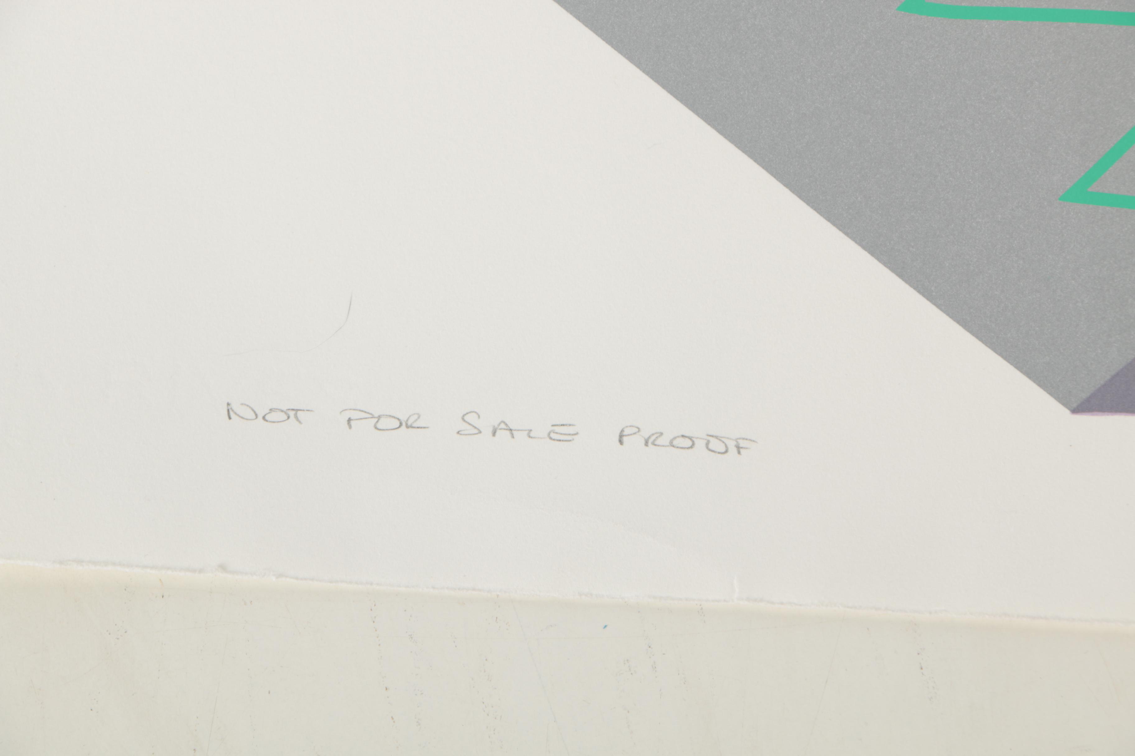 Benjamin Serigraph "Xaxis"