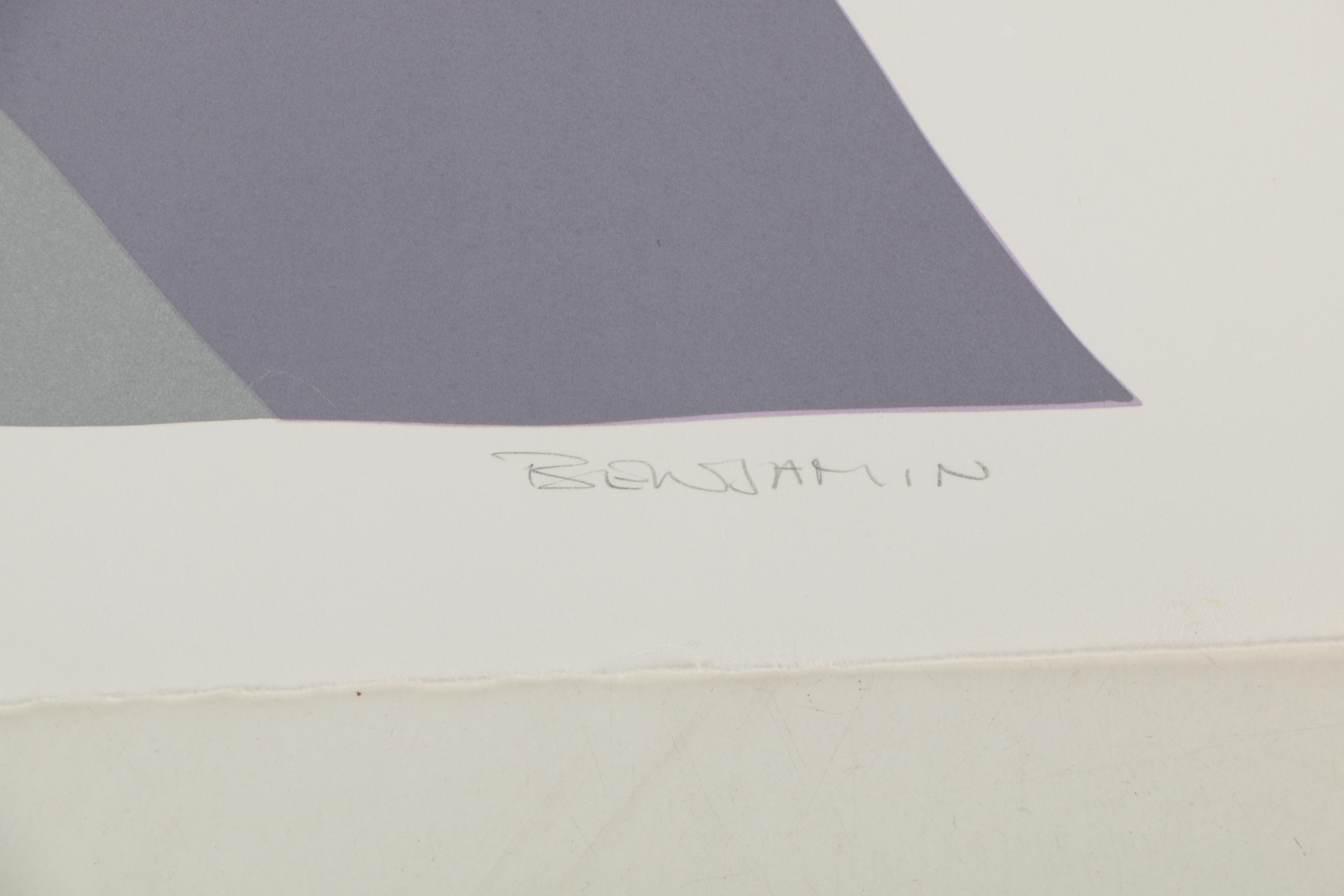 Benjamin Serigraph "Xaxis"