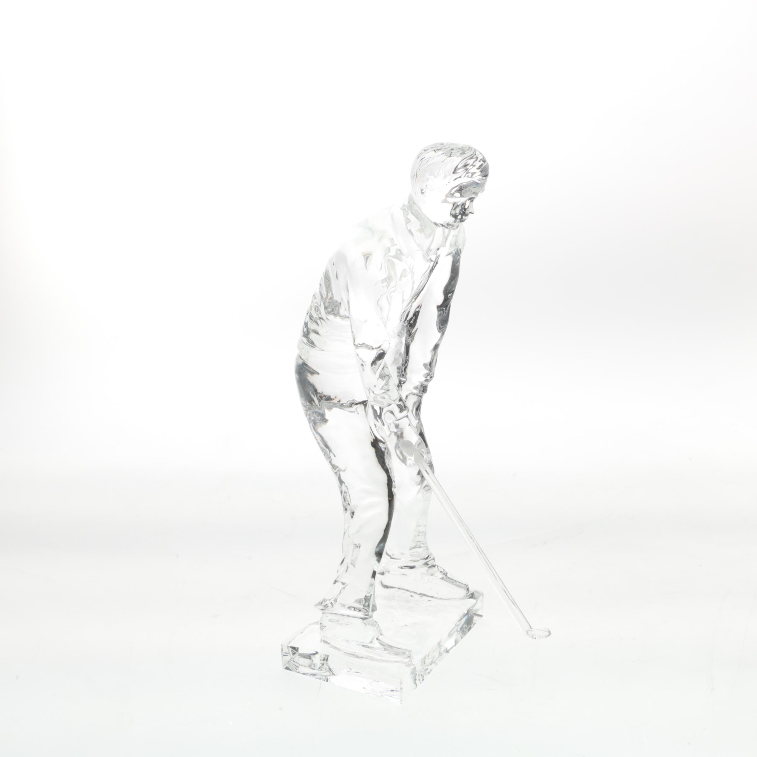 Crystal Golfer Figurine