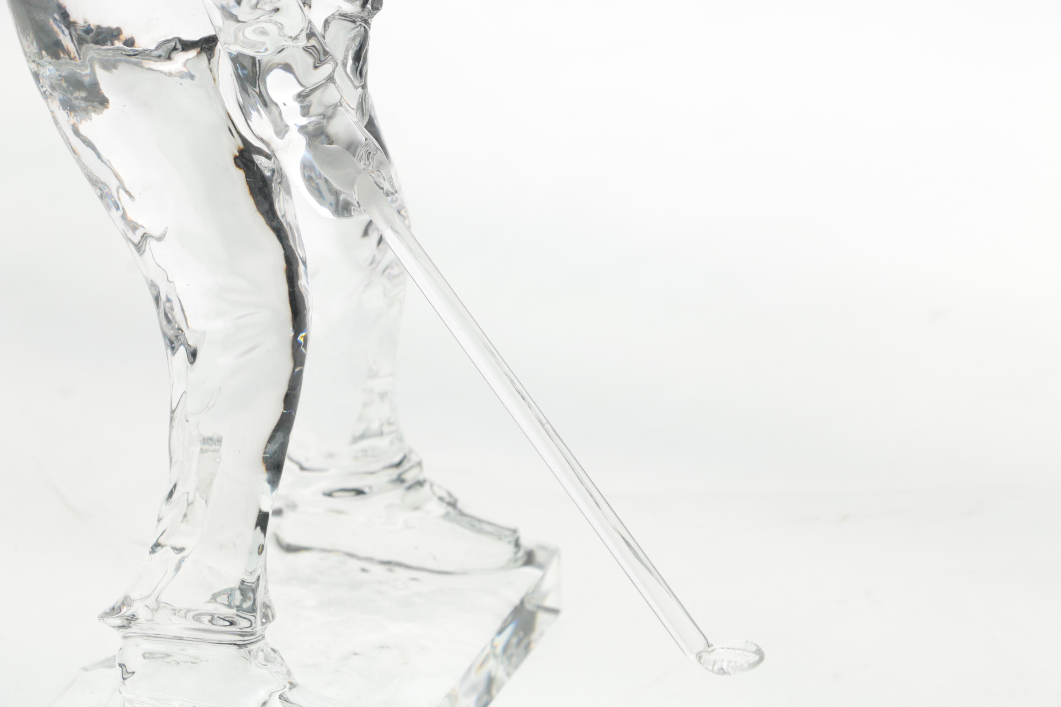 Crystal Golfer Figurine
