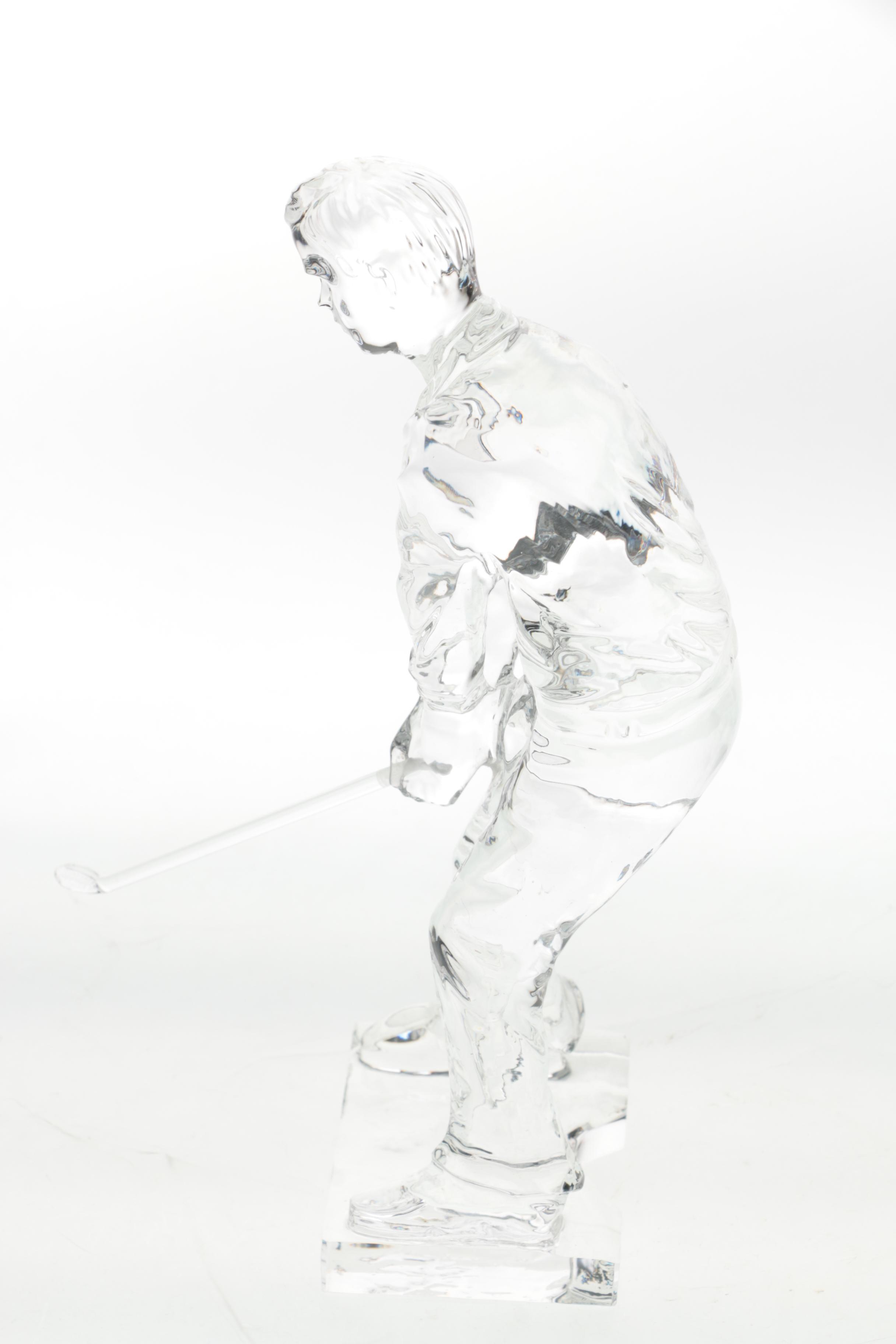Crystal Golfer Figurine