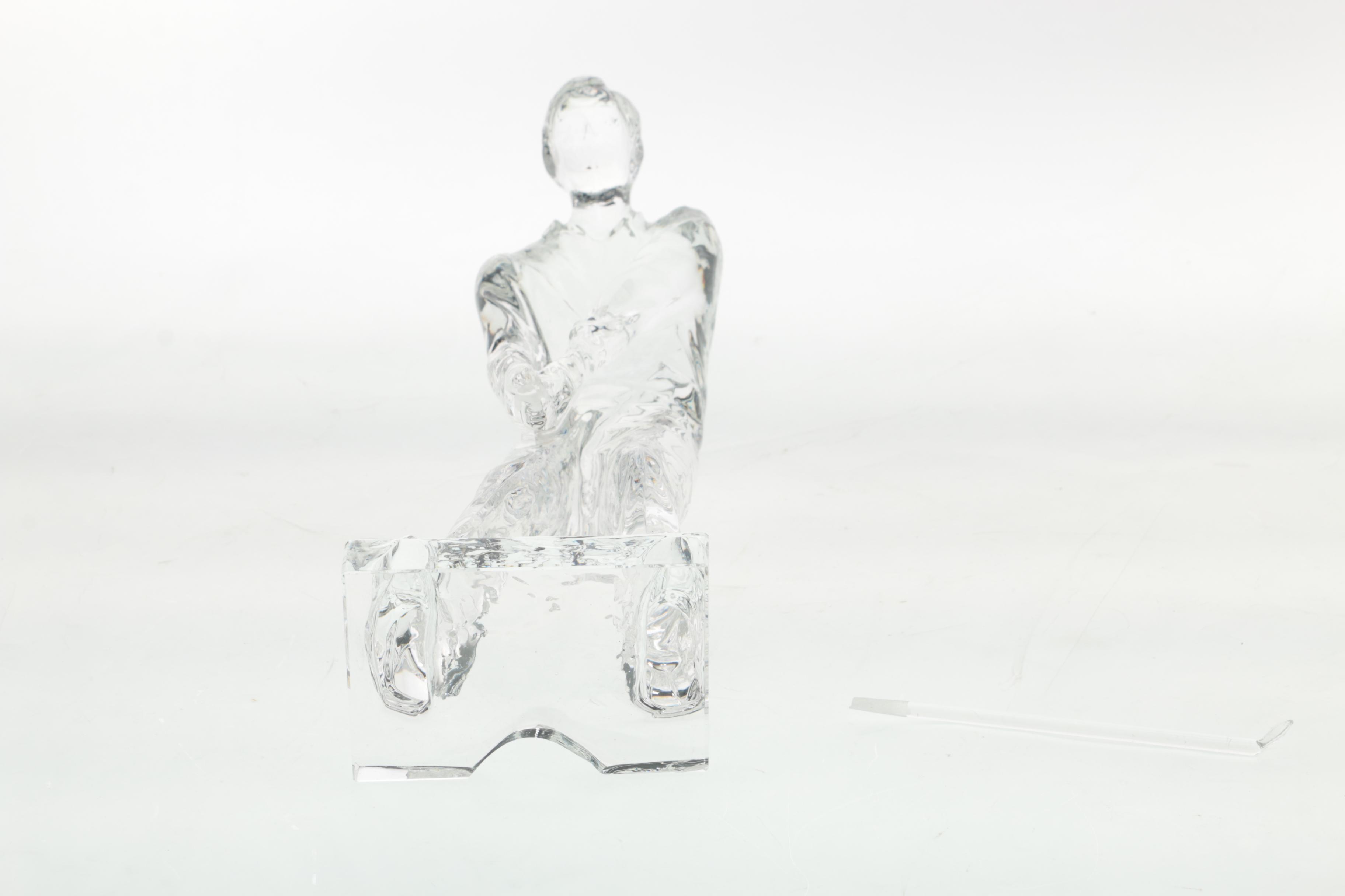 Crystal Golfer Figurine