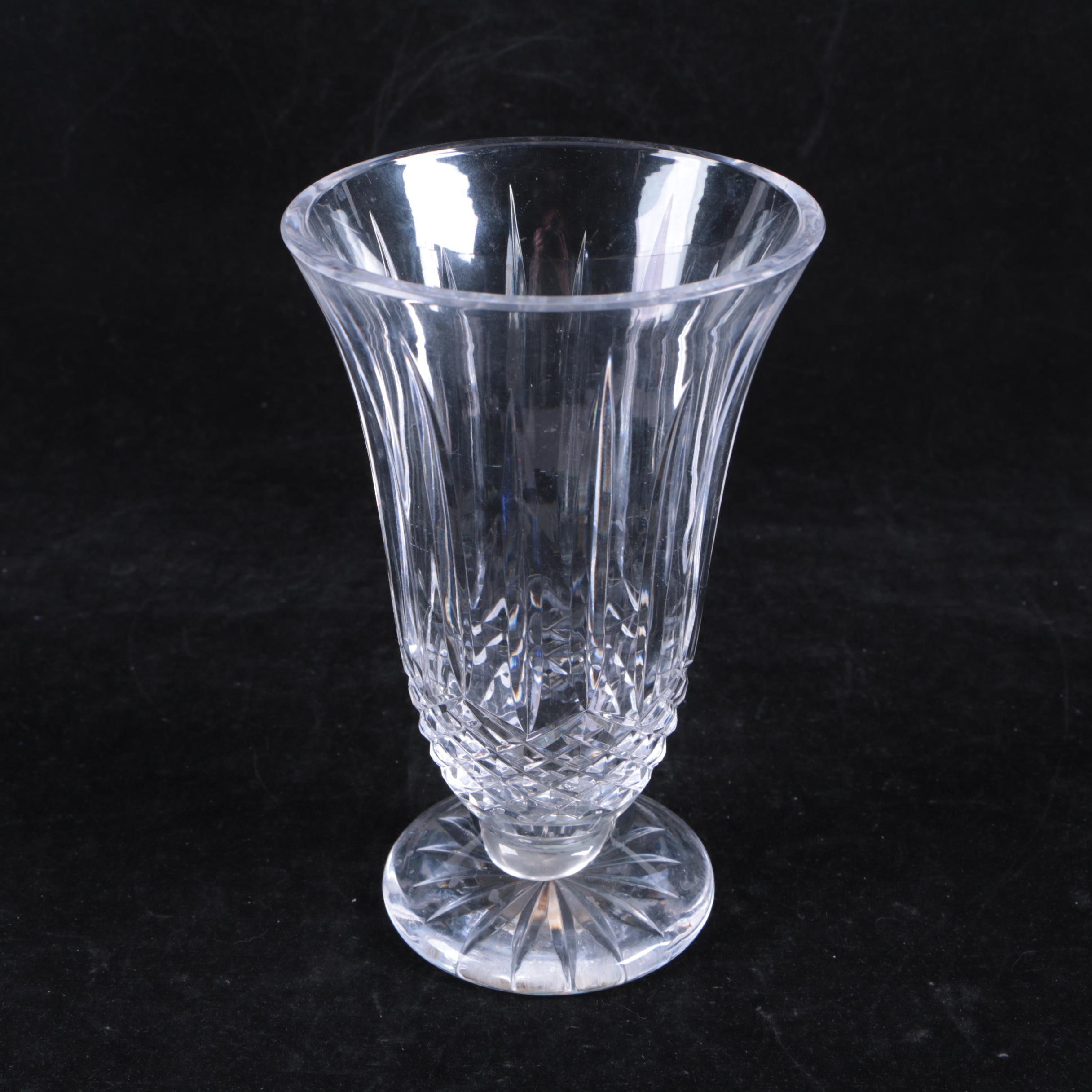 Waterford Crystal "Lismore" Footed Vase