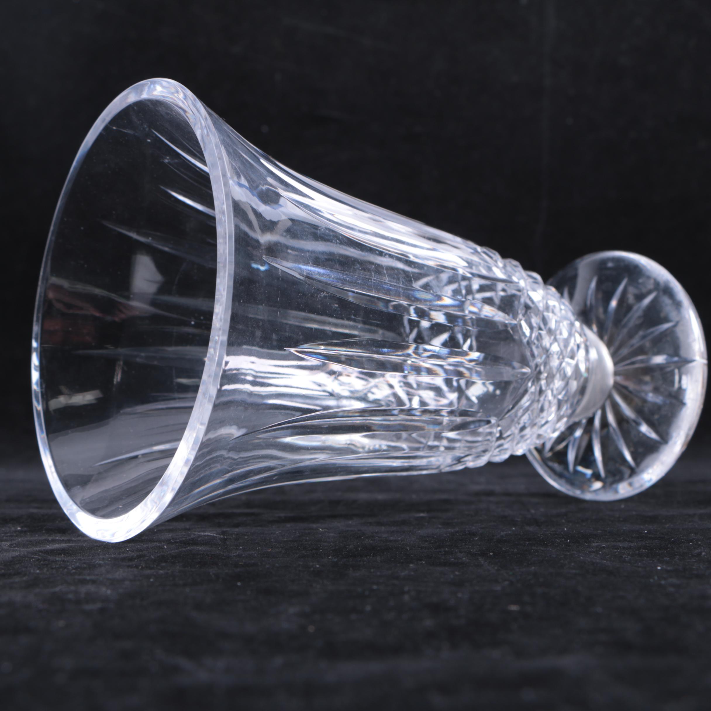 Waterford Crystal "Lismore" Footed Vase