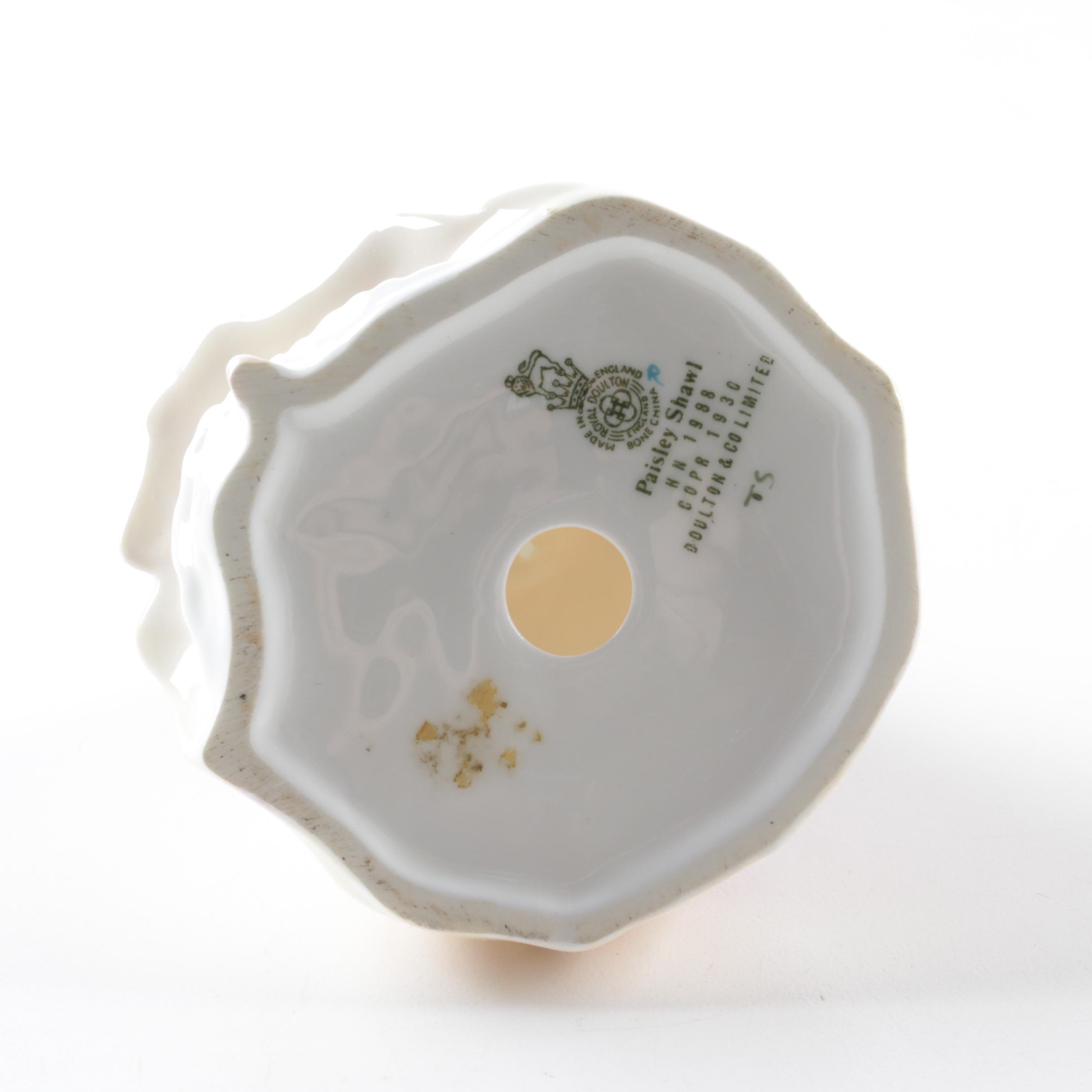 Royal Doulton Figurines Including "Paisley Shawl" and "Lydia"