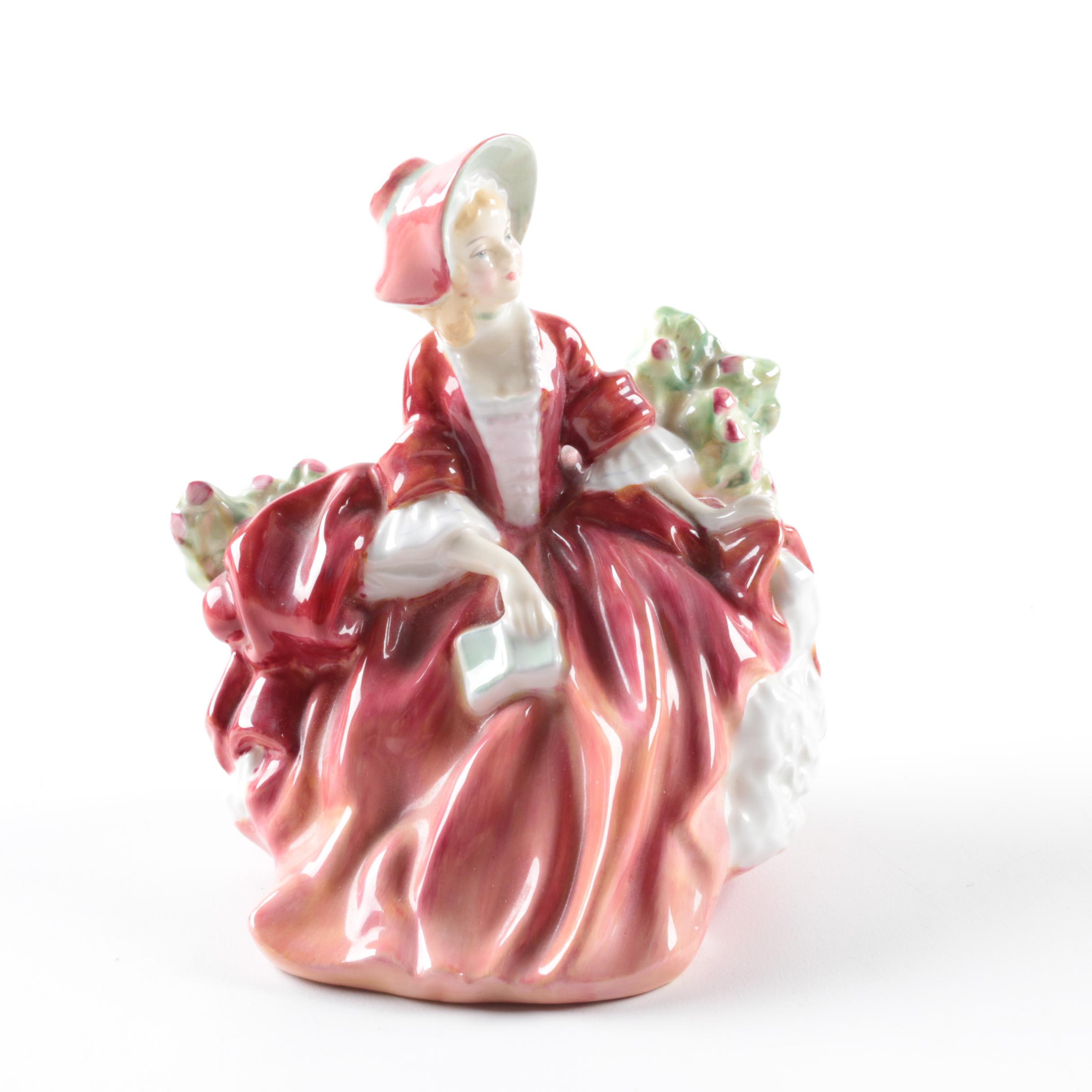Royal Doulton Figurines Including "Paisley Shawl" and "Lydia"