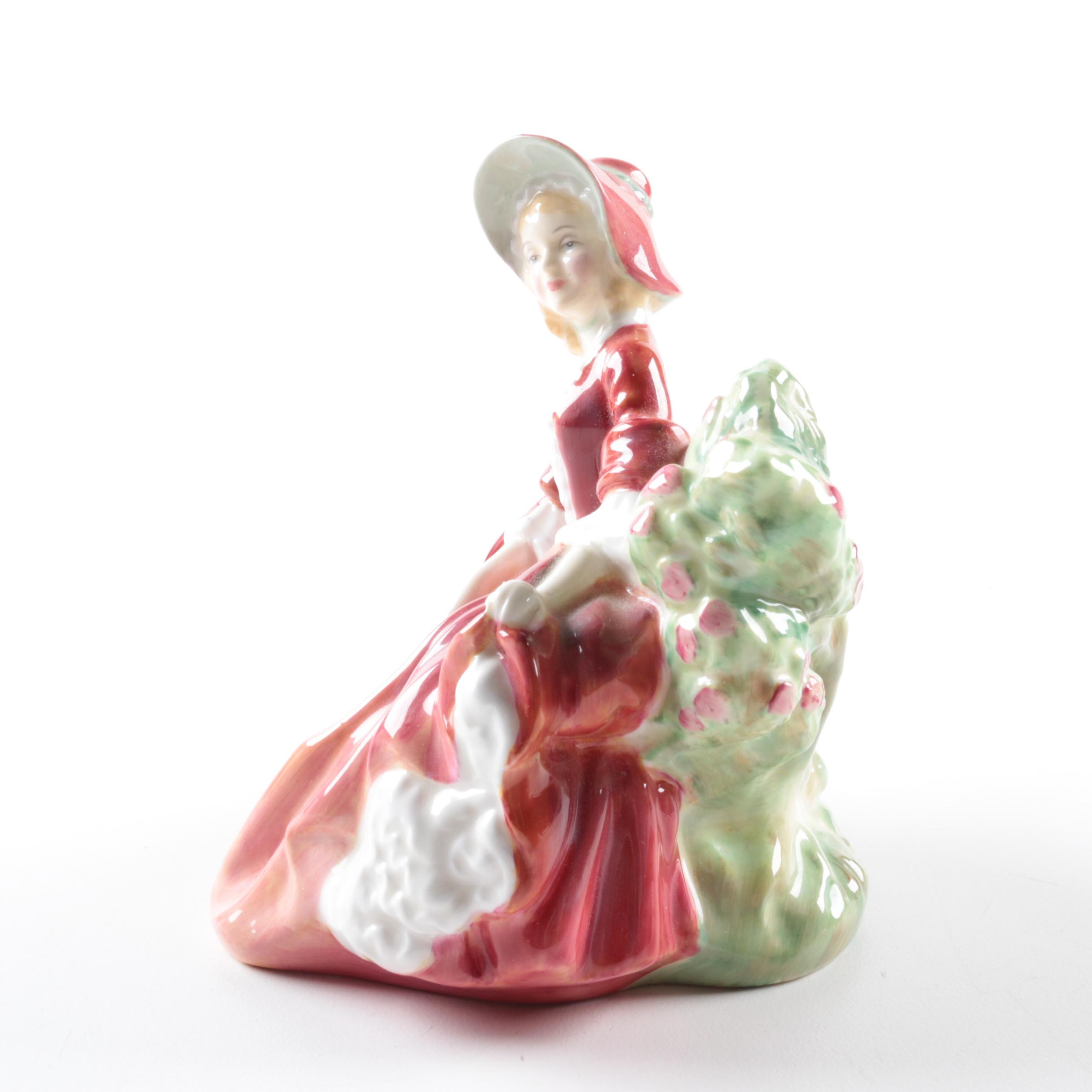 Royal Doulton Figurines Including "Paisley Shawl" and "Lydia"