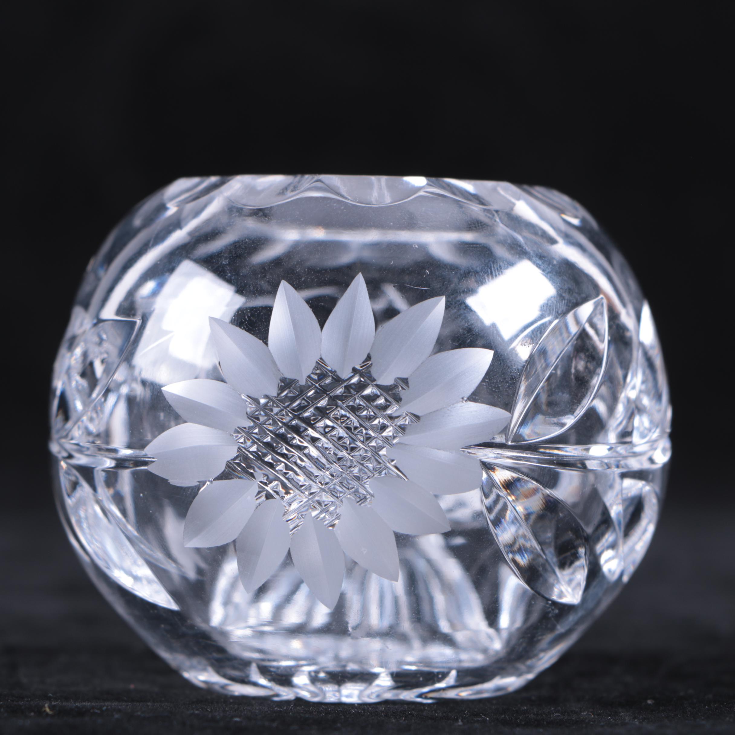 Crystal Vase and Votives featuring Tiffany & Co