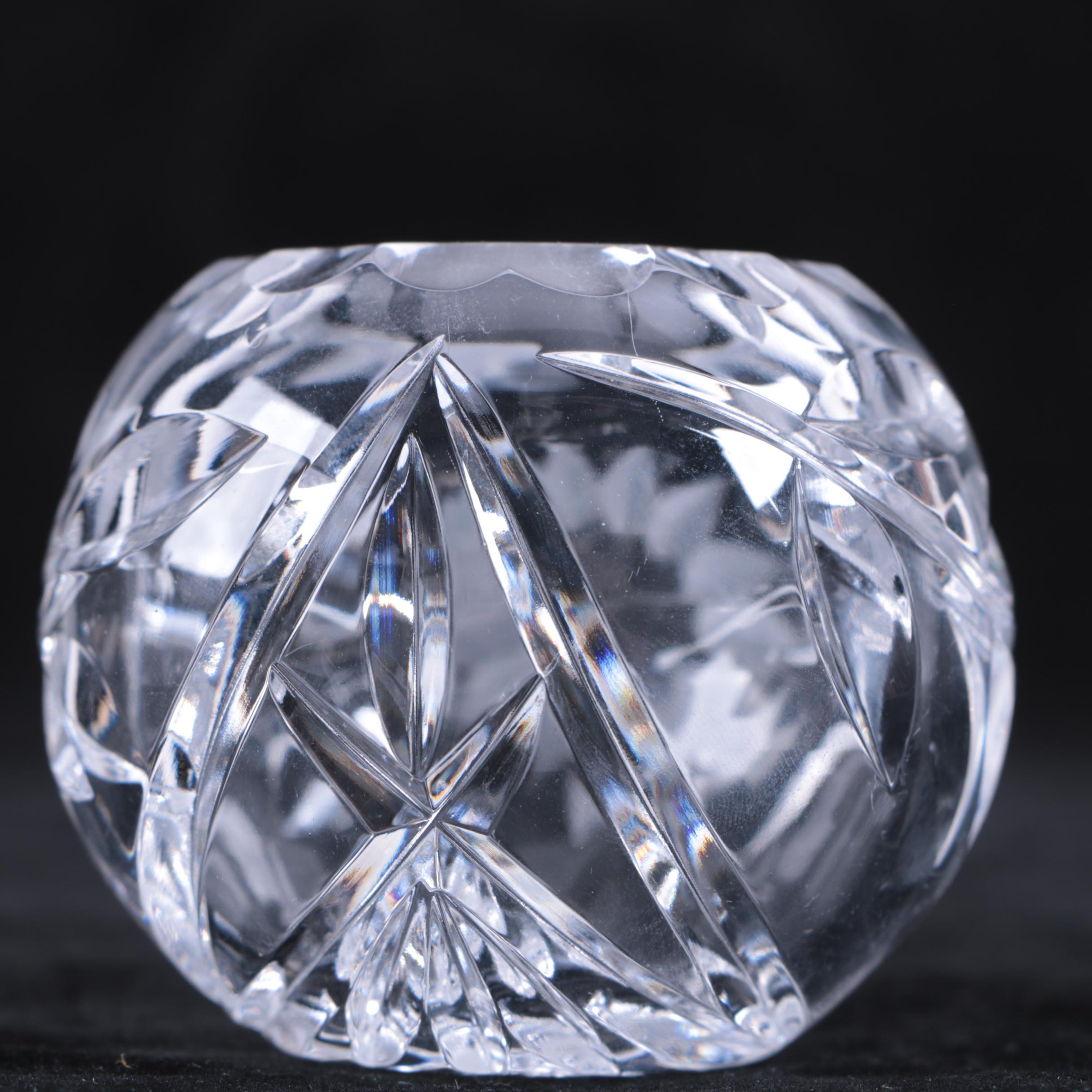 Crystal Vase and Votives featuring Tiffany & Co