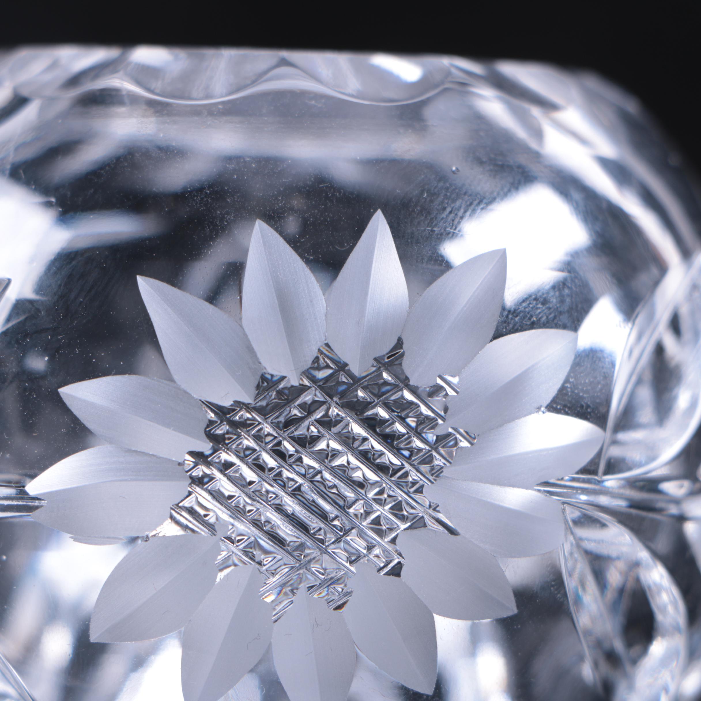 Crystal Vase and Votives featuring Tiffany & Co