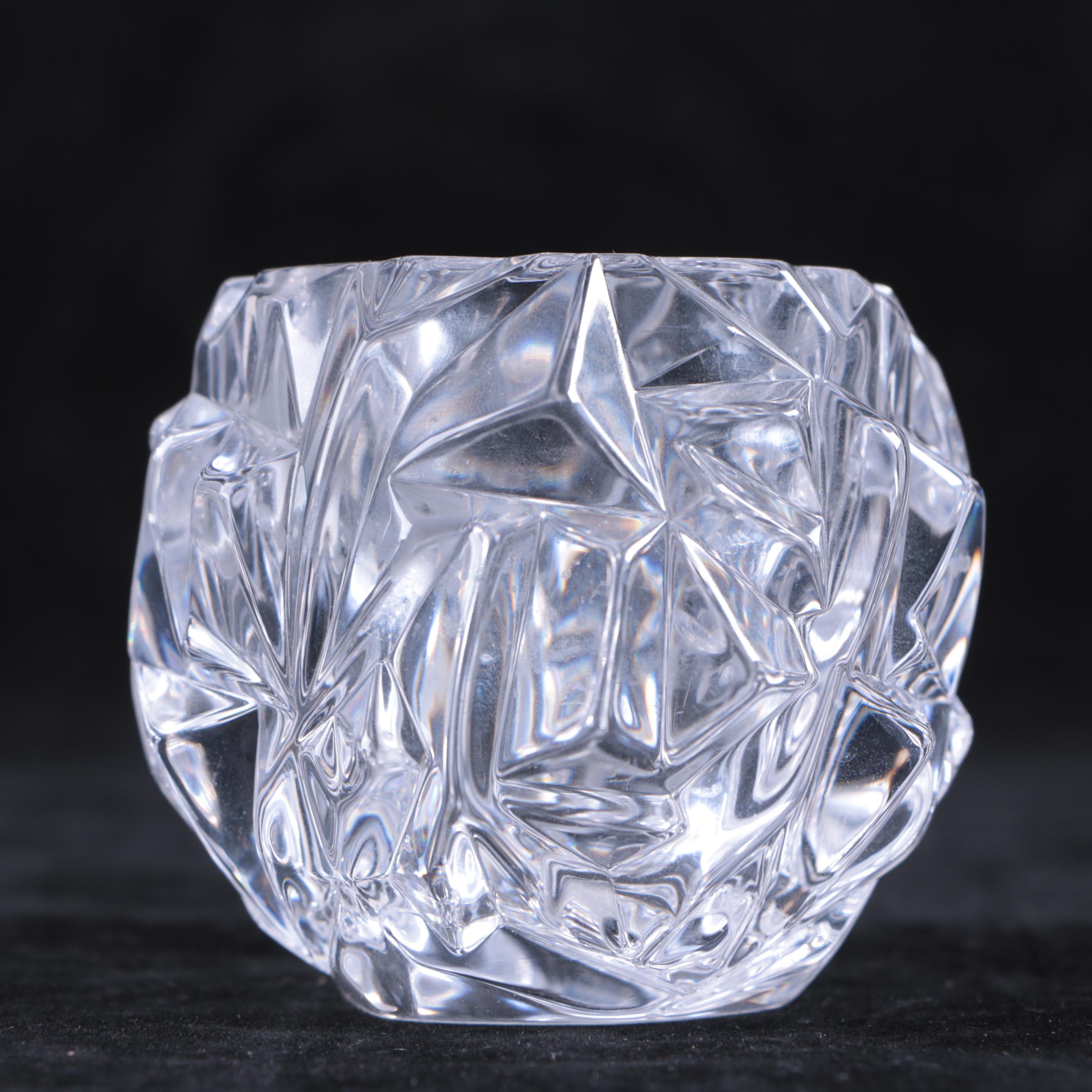 Crystal Vase and Votives featuring Tiffany & Co