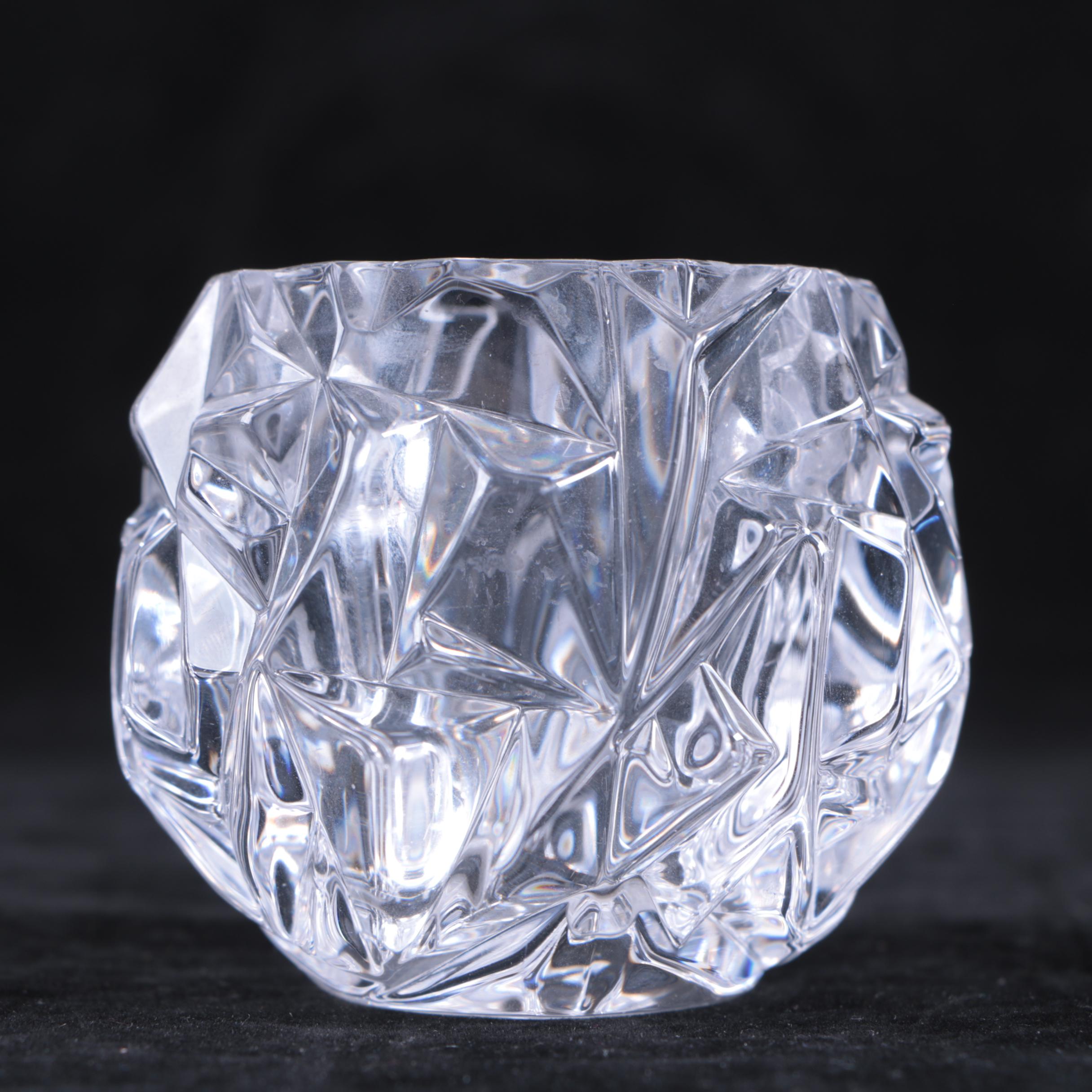 Crystal Vase and Votives featuring Tiffany & Co