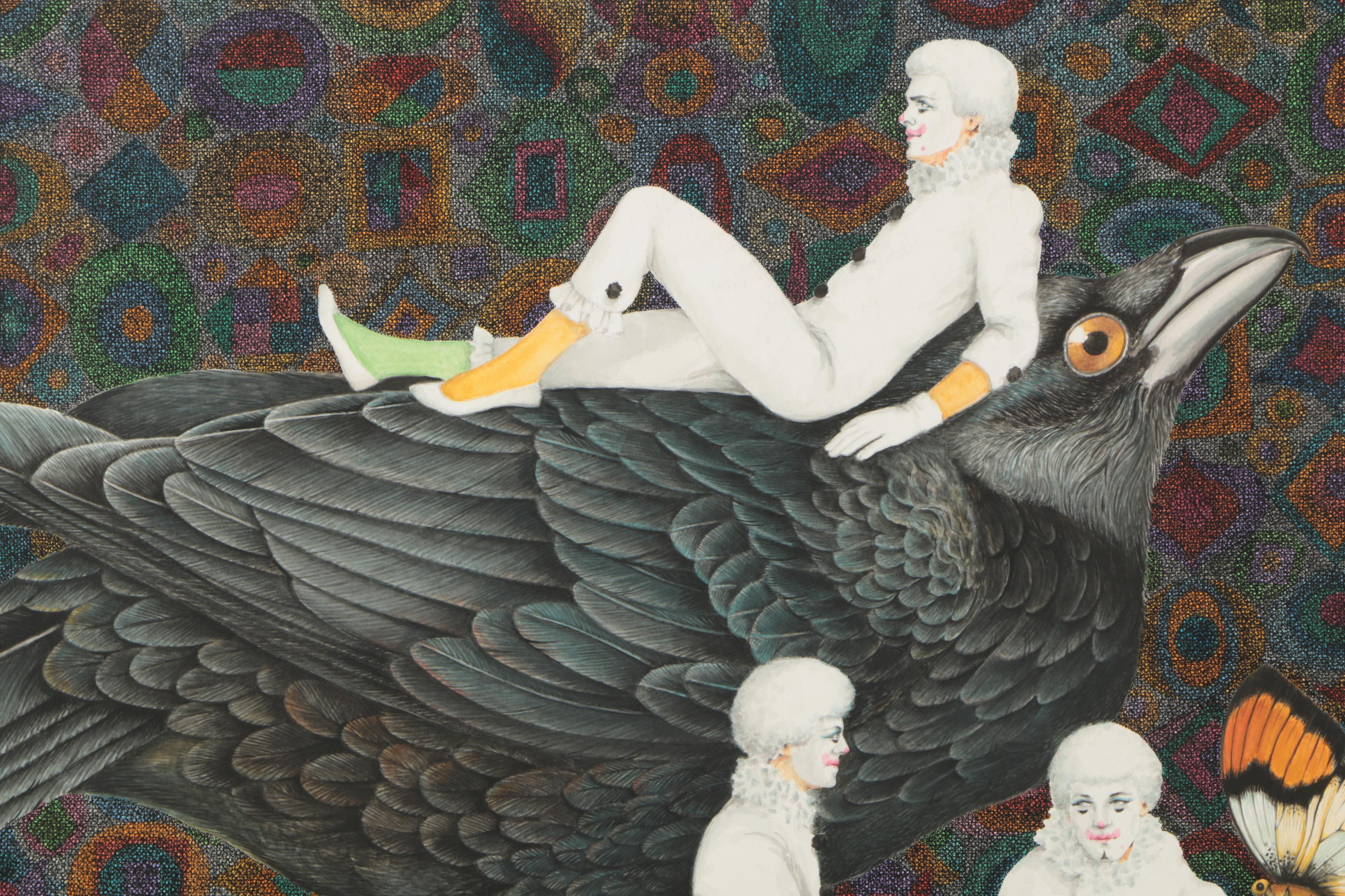 Ben Black Ink and Watercolor Drawings