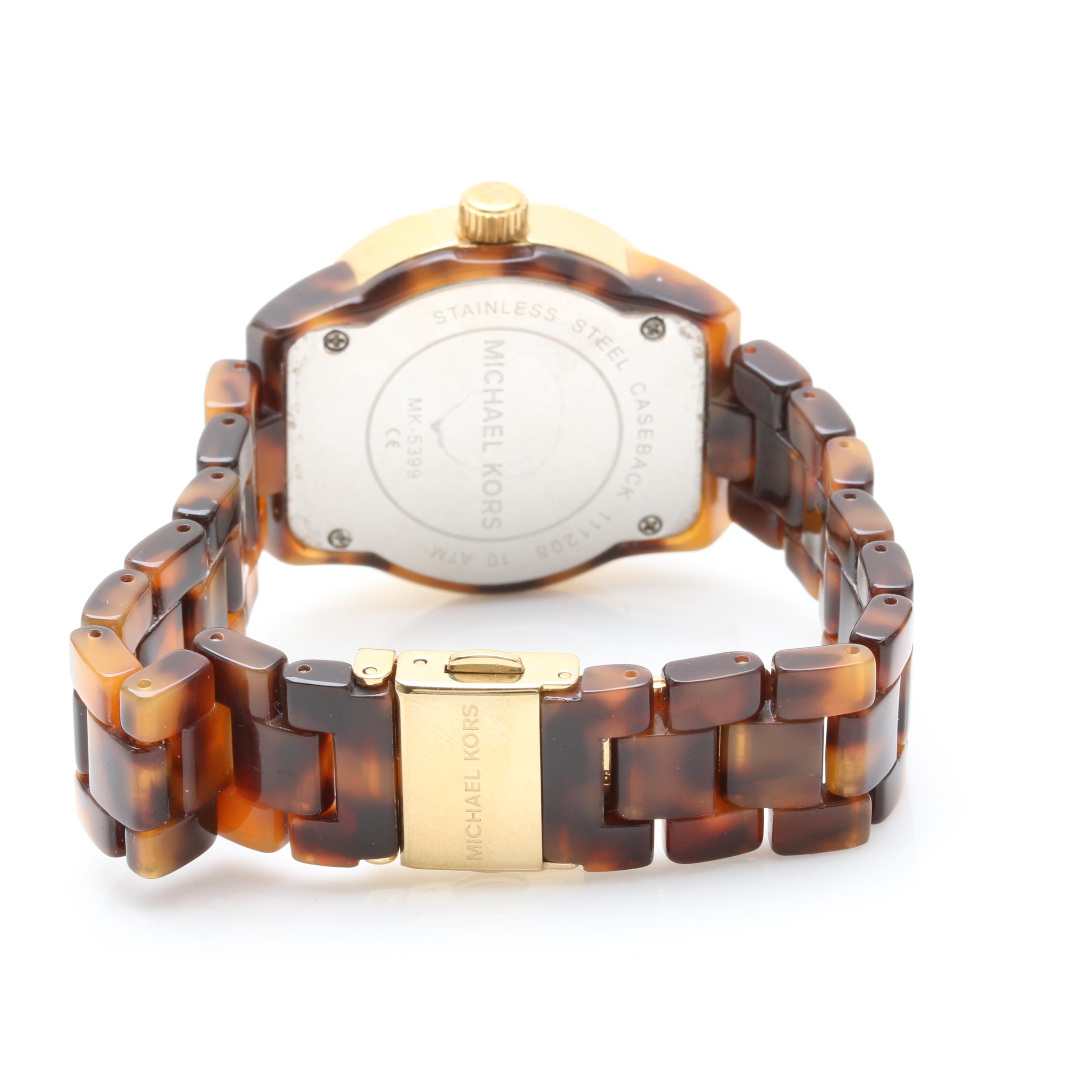 Michael Kors MK-5399 Mother of Pearl Mini Tortoise Acrylic Watch