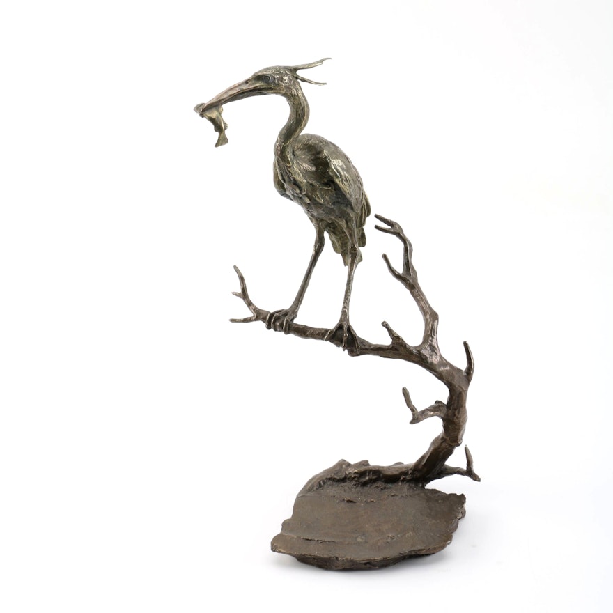 Mark Hopkins Limited Edition Sculpture of a Heron
