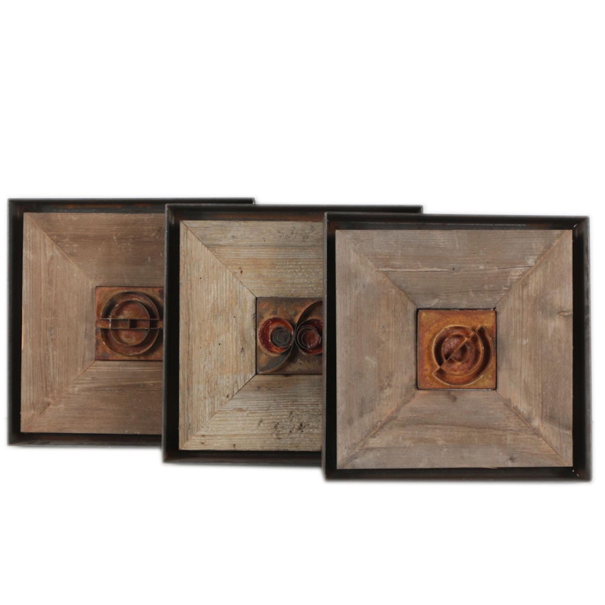 Hirsh Wood and Metal Wall Hangings Including "Untitled #84" and "Untitled #89"