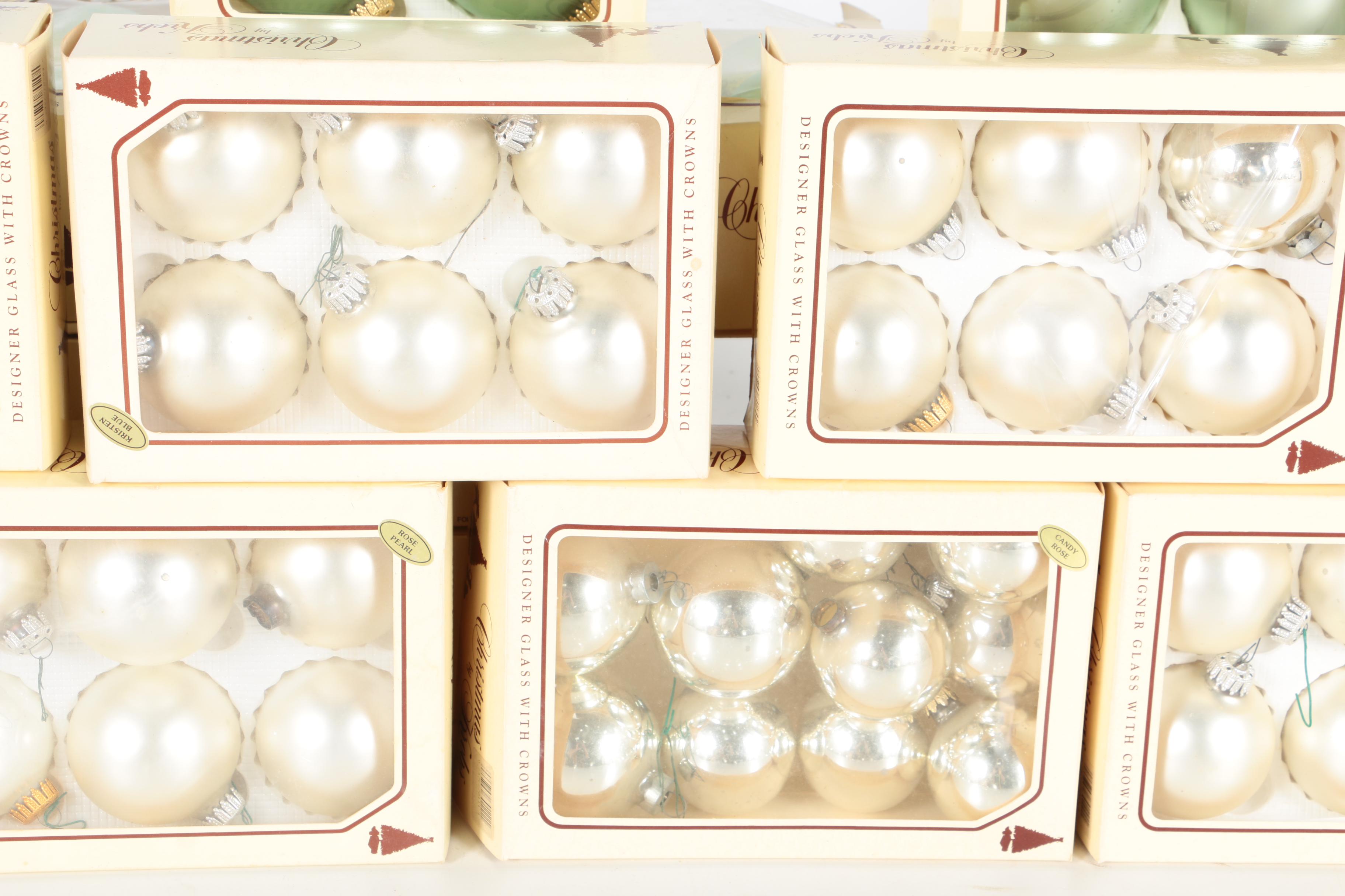 Vintage Krebs Glass Christmas Ornaments