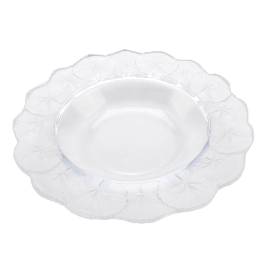 Lalique "Honfleur" Crystal Soup Bowl