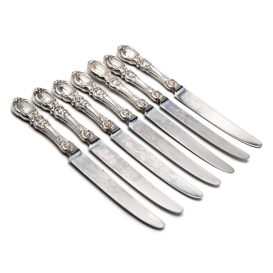 Reed & Barton Sterling Silver and Mirrorstele "Francis I" Dinner Knives