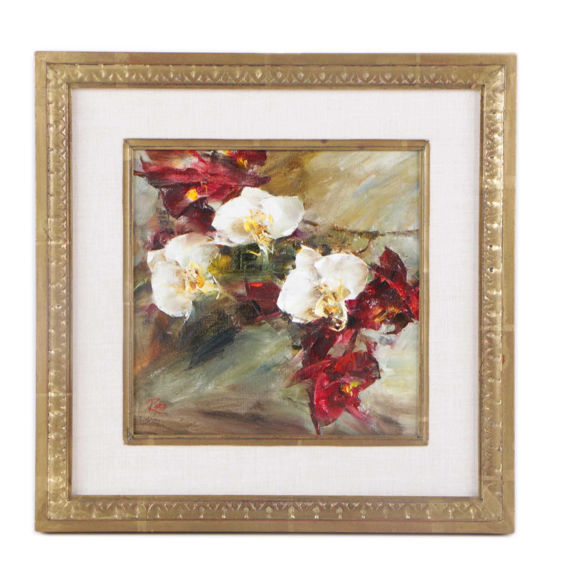 Laura Robb Oil Painting "Orchids"