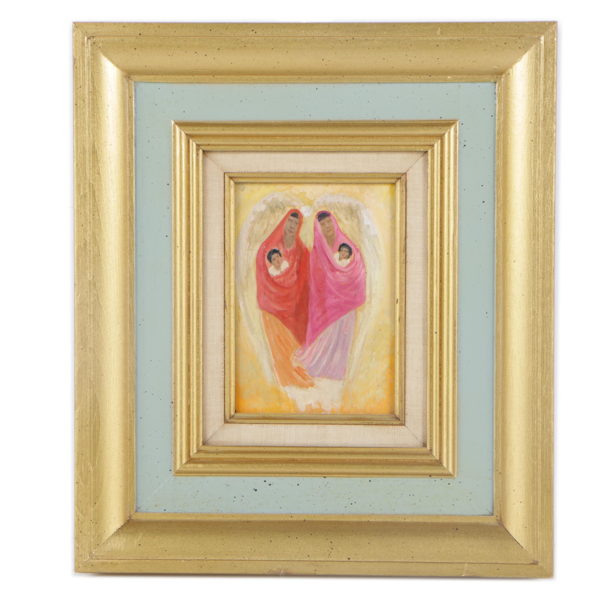 Dorothy Brett Oil Painting "Motherhood"