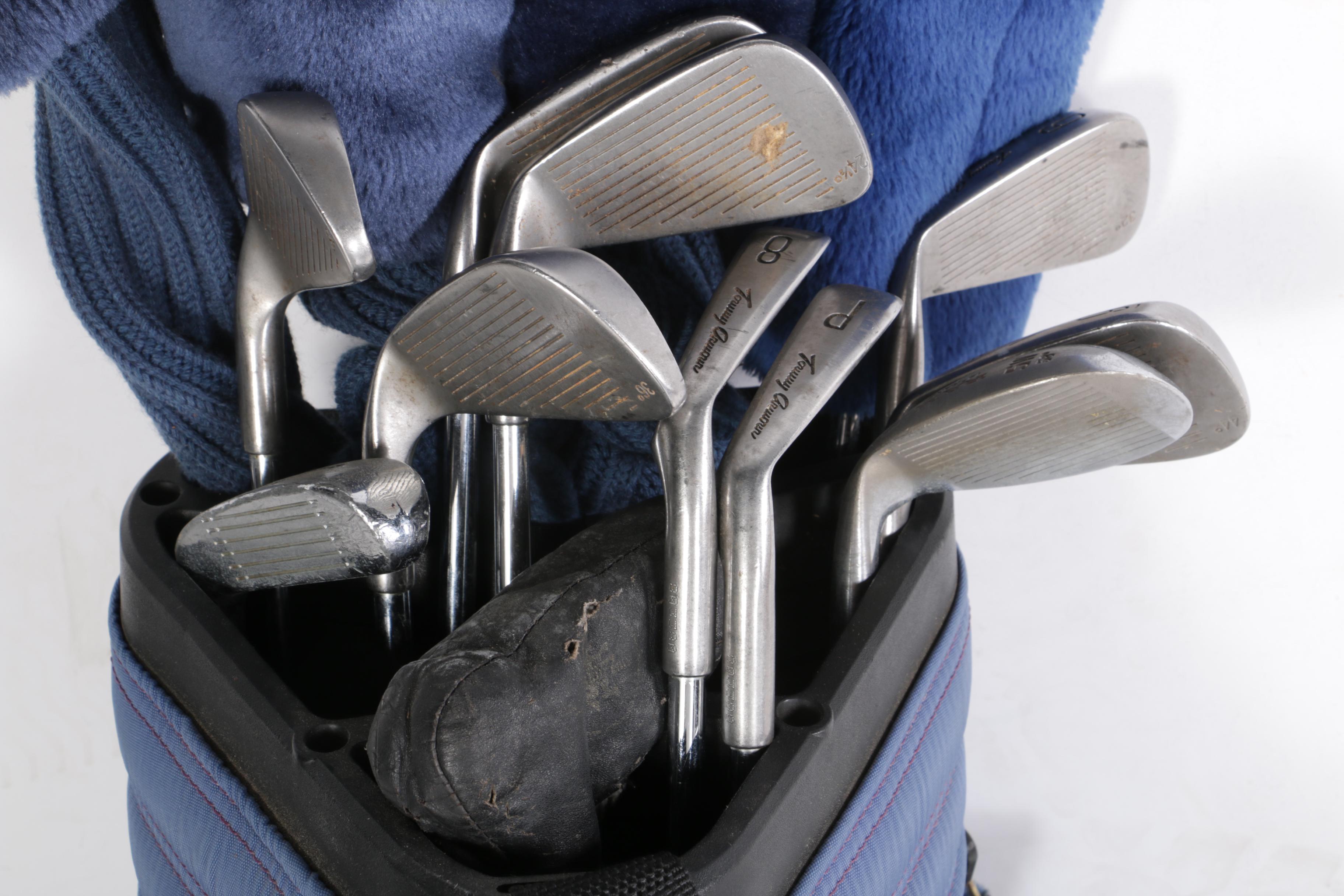 Douglas Golf Bag with Clubs and Travel Cover