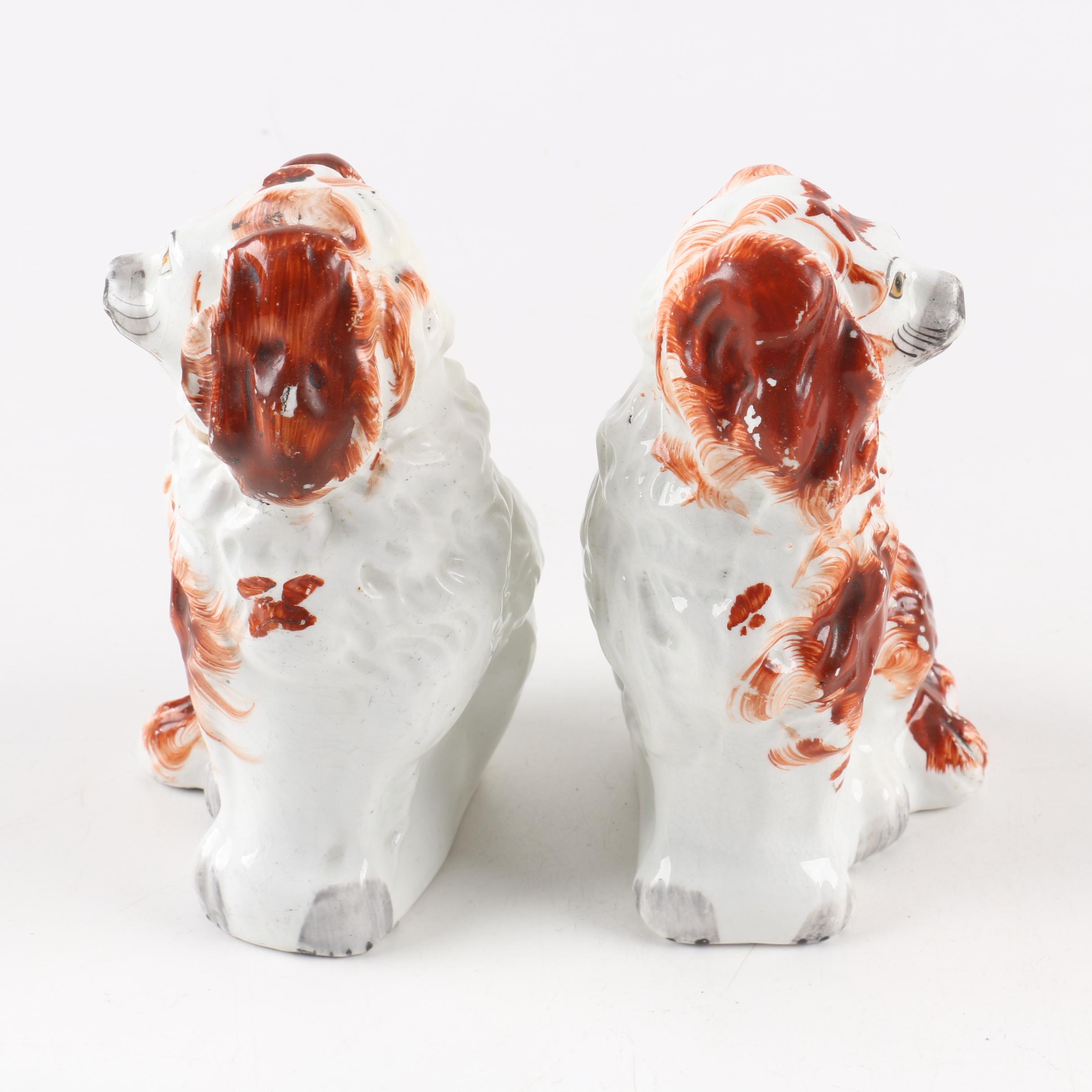 Antique Staffordshire Dog Figurines