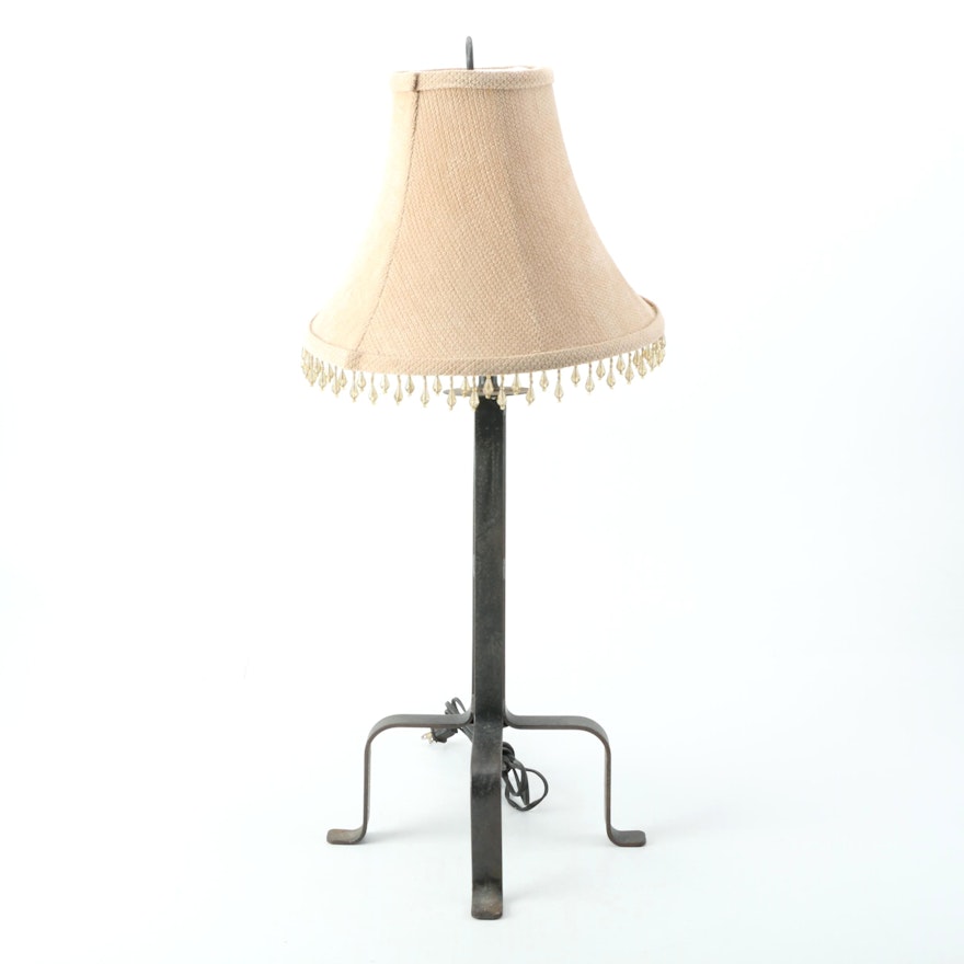 Wrought Iron Footed Table Lamp
