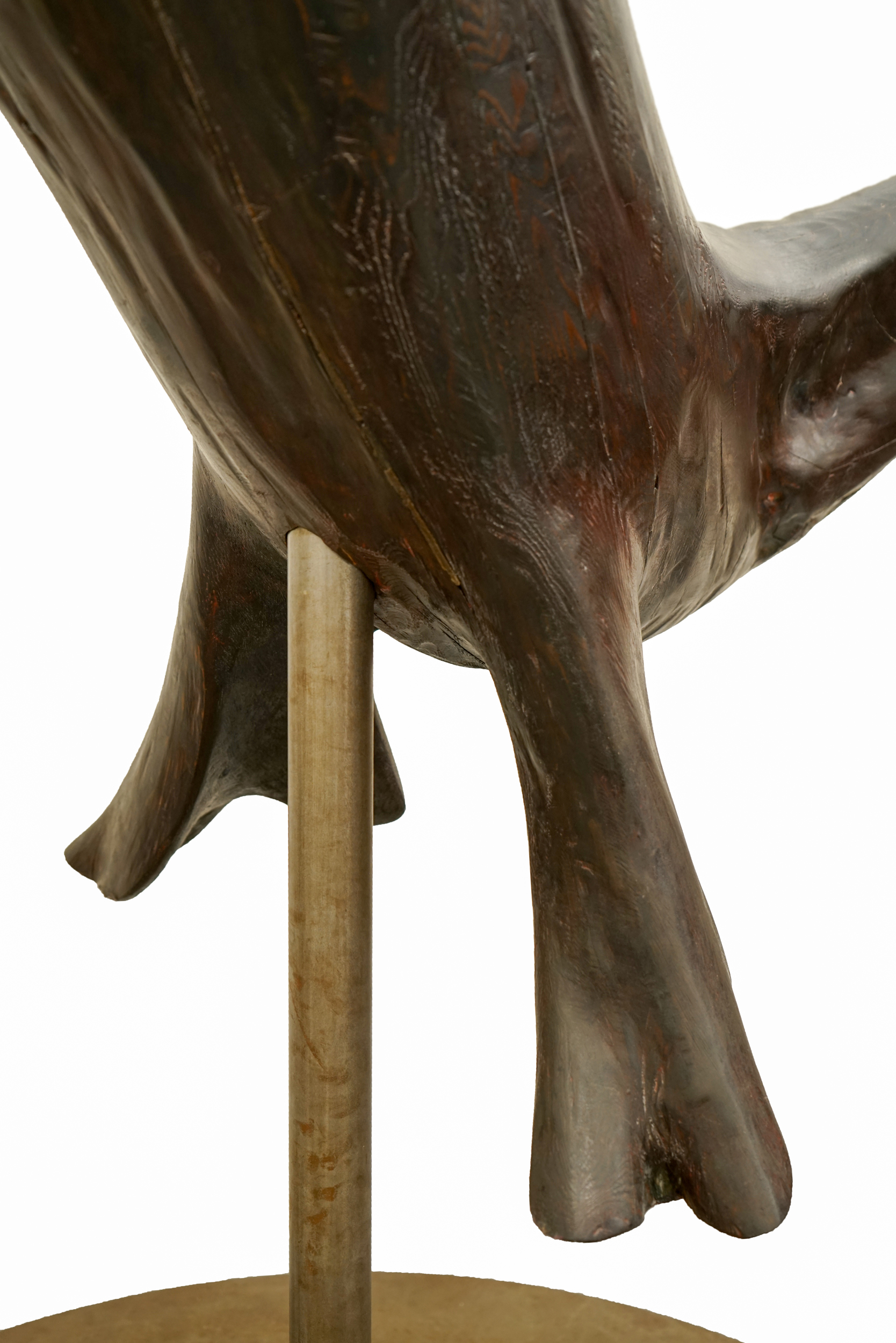 Impressive Carved Hemlock Whale Sculpture by Joseph Wheelwright