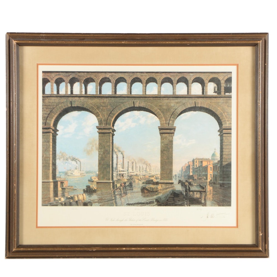 John Stobart Limited Edition Offset Lithograph Print "St. Louis"