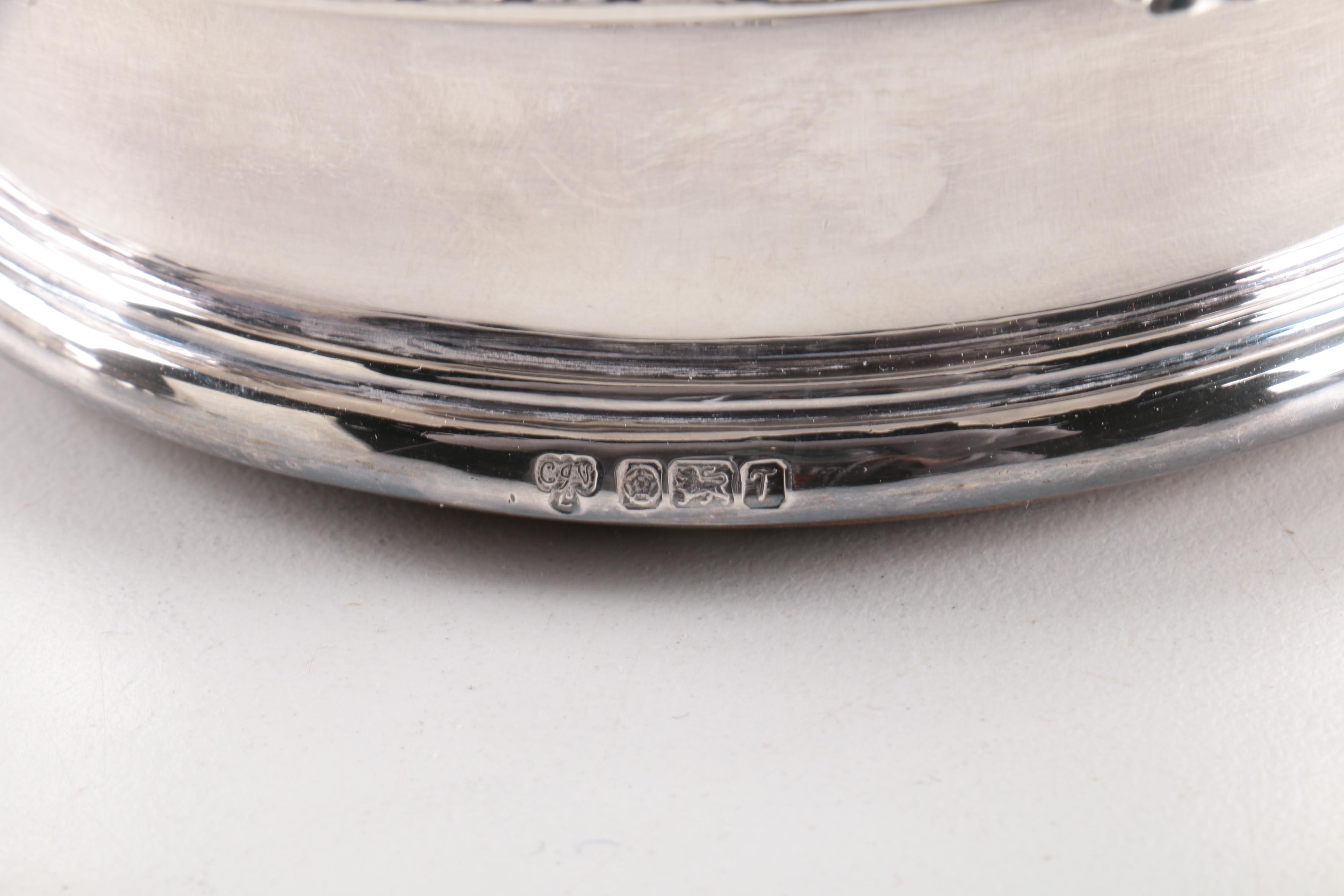 1993 C J Vander Ltd. Sterling Silver Coaster and Other Silver Plate Serveware