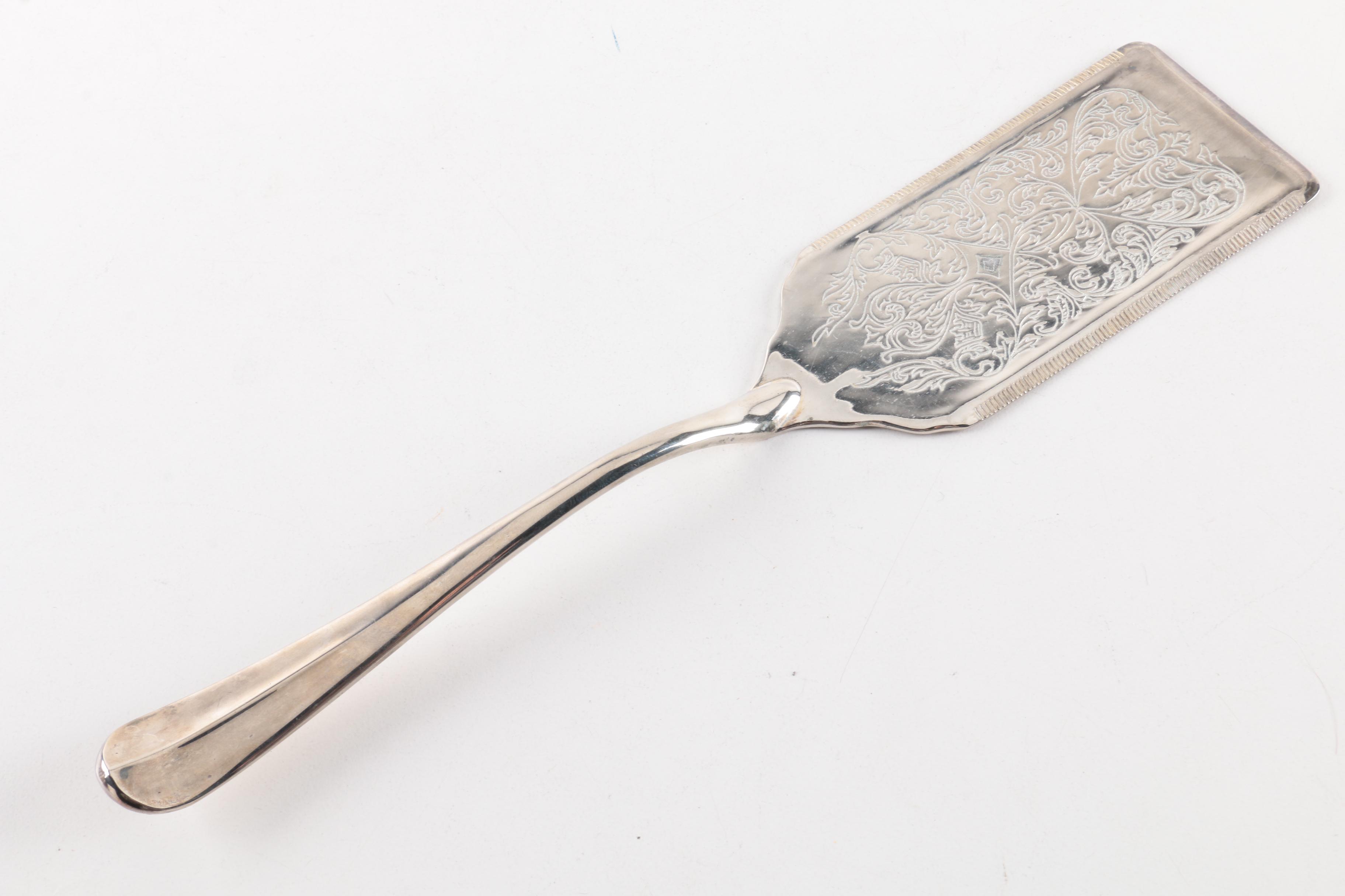 1993 C J Vander Ltd. Sterling Silver Coaster and Other Silver Plate Serveware