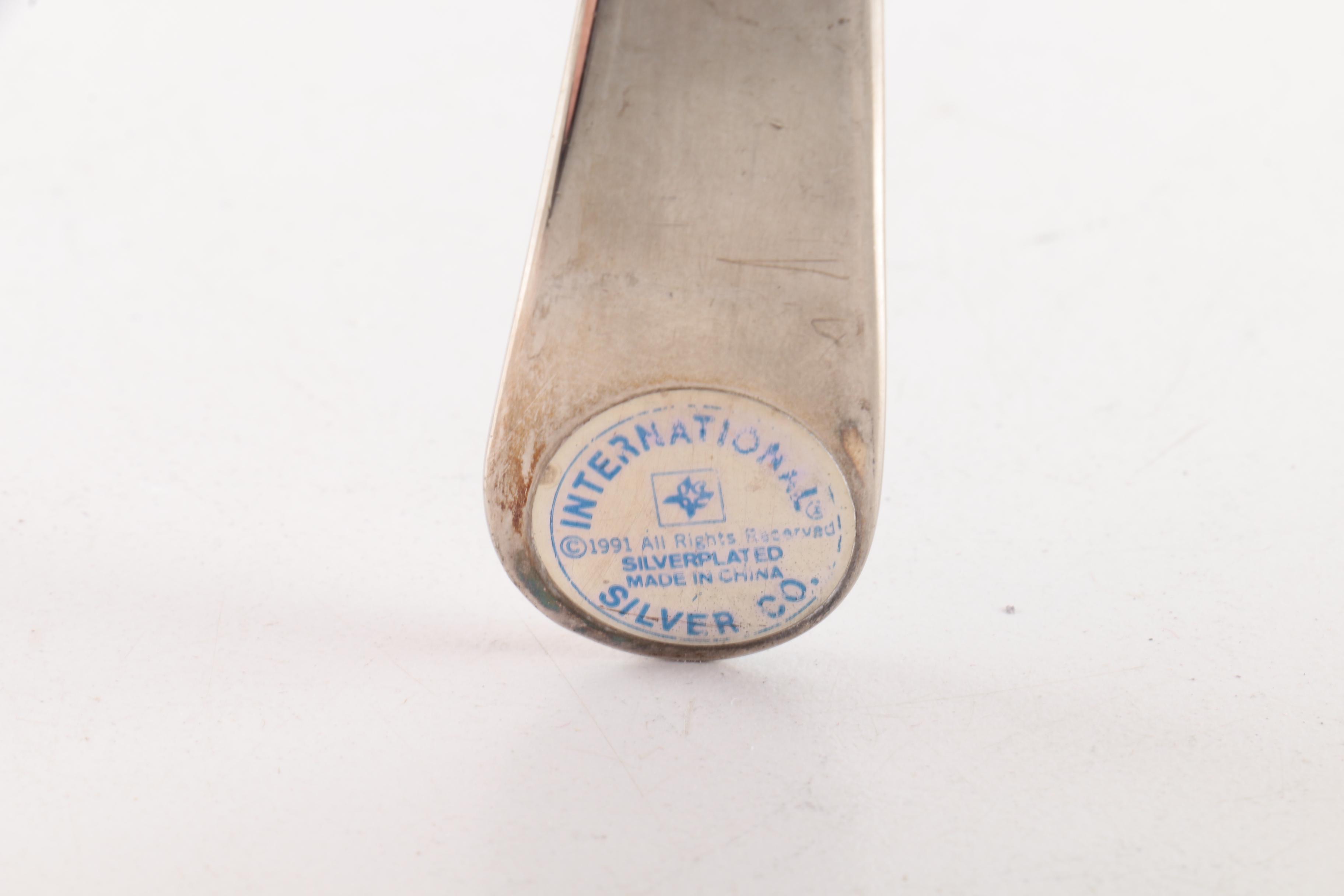 1993 C J Vander Ltd. Sterling Silver Coaster and Other Silver Plate Serveware