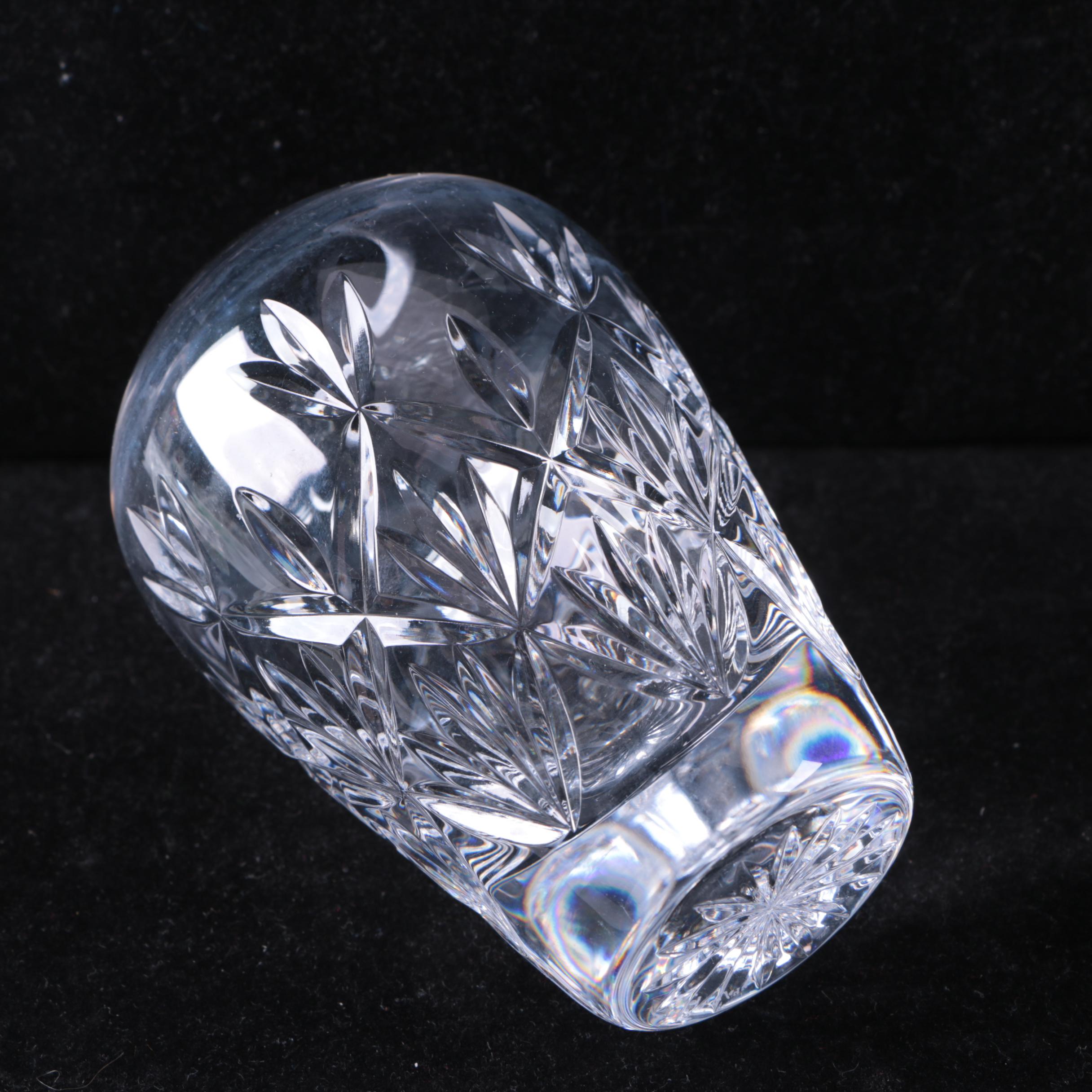 Tiffany & Co. Crystal Vase and Waterford Crystal Ash Receiver