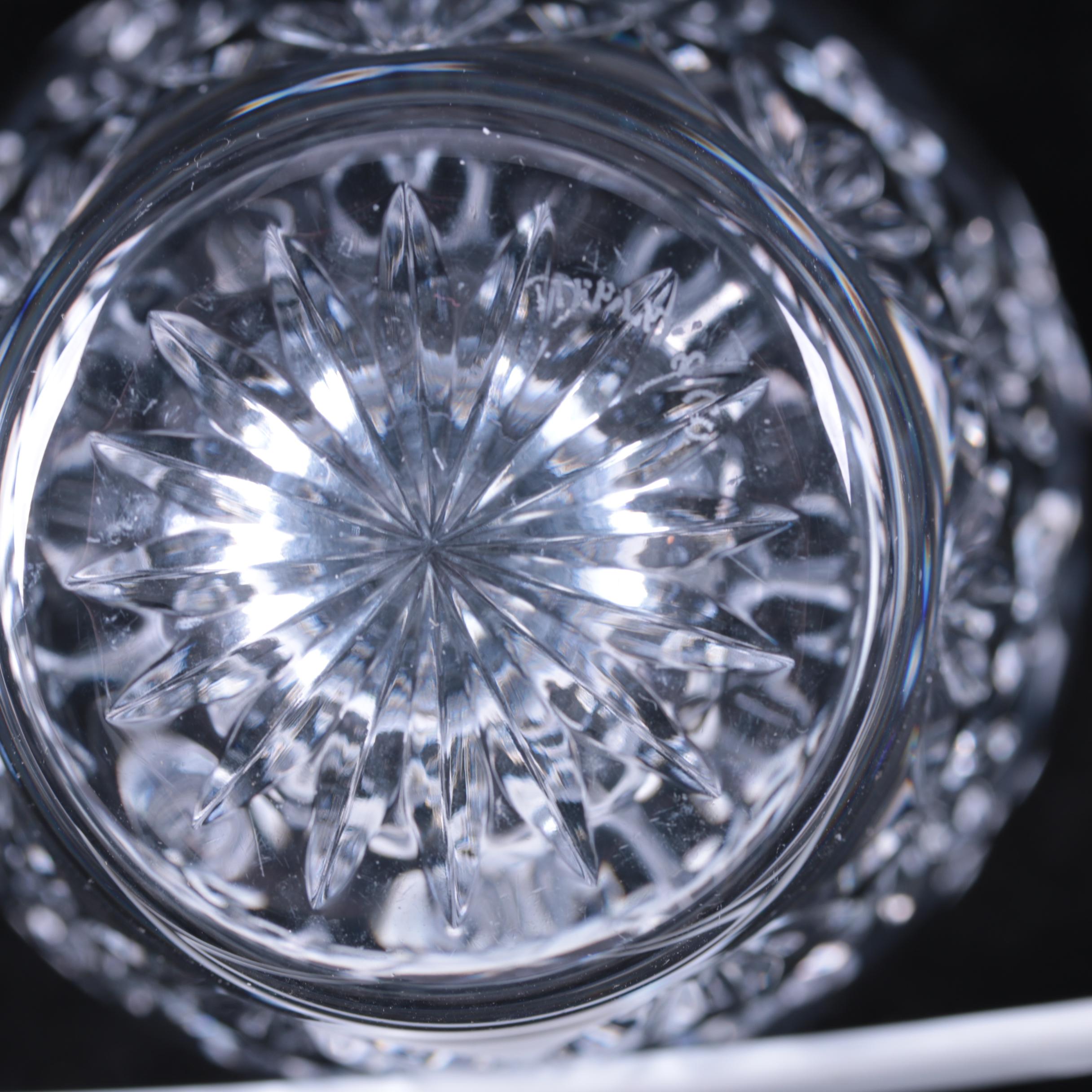 Tiffany & Co. Crystal Vase and Waterford Crystal Ash Receiver